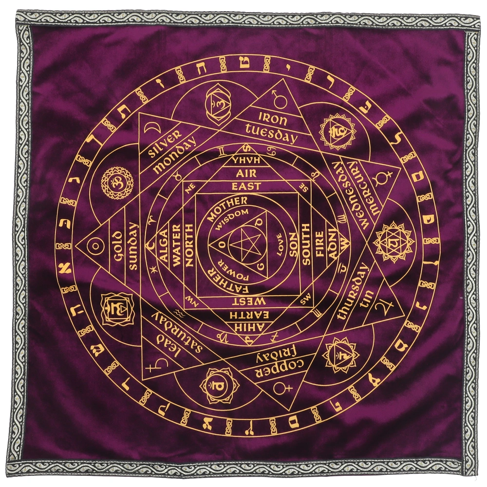 1pc Creative Tarot Game Tablecloth Divination Desk Cloth Astrology Desktop Cloth