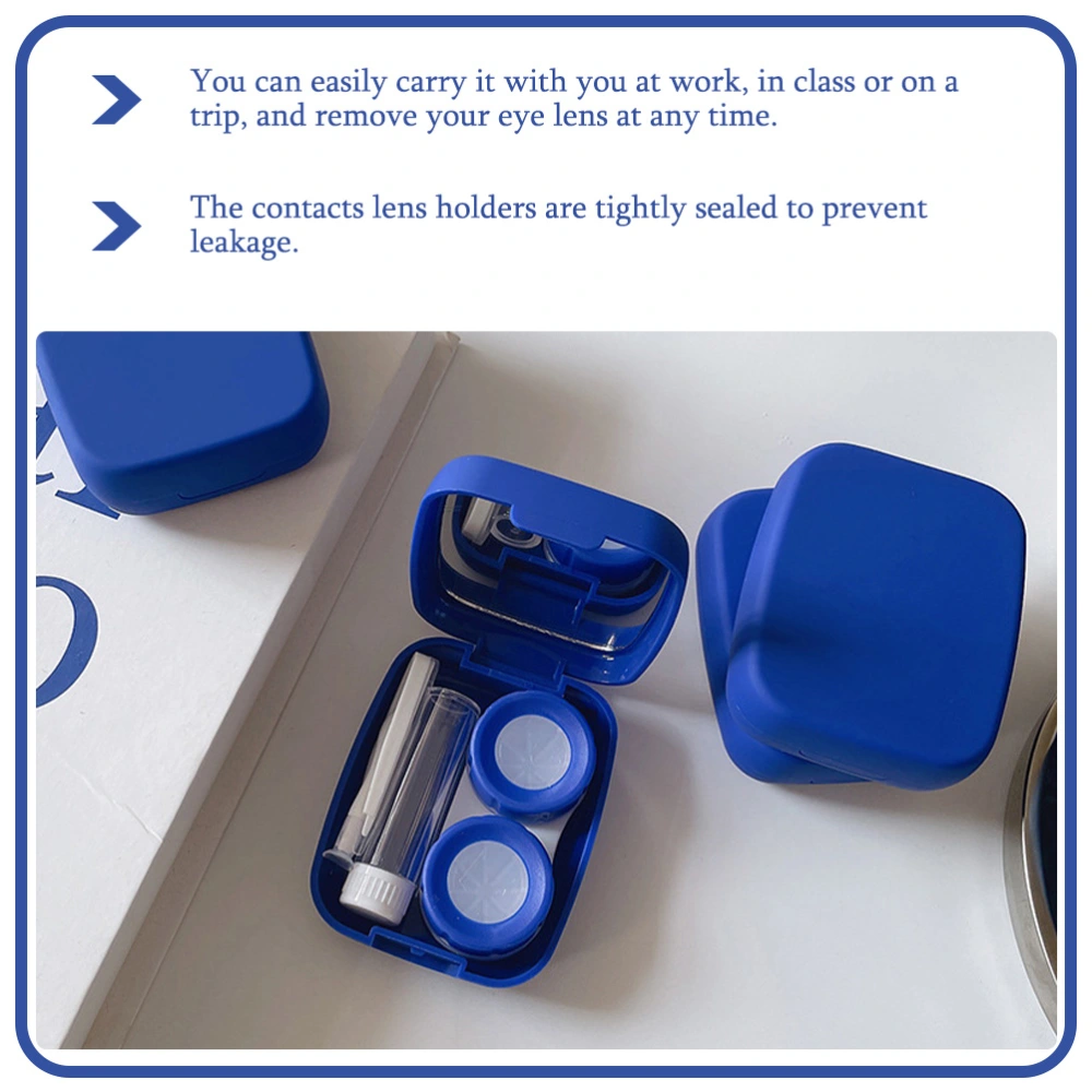 2Pcs Contact-lens Container Contact-lens Holder Portable Contact-lens Case Eye Care Supplies