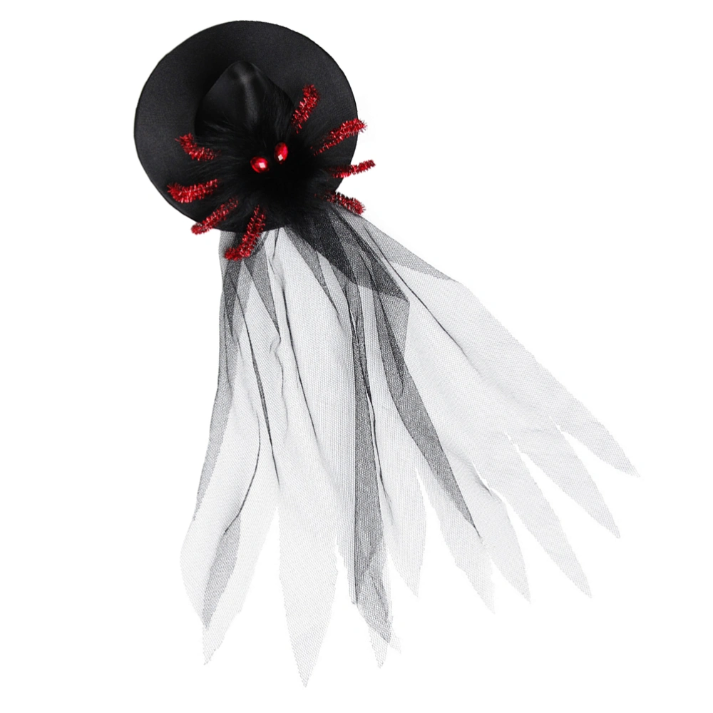 1pc Halloween Tops Hat Hairpin Gothic Hat Decor Hair Clip Costume Accessory