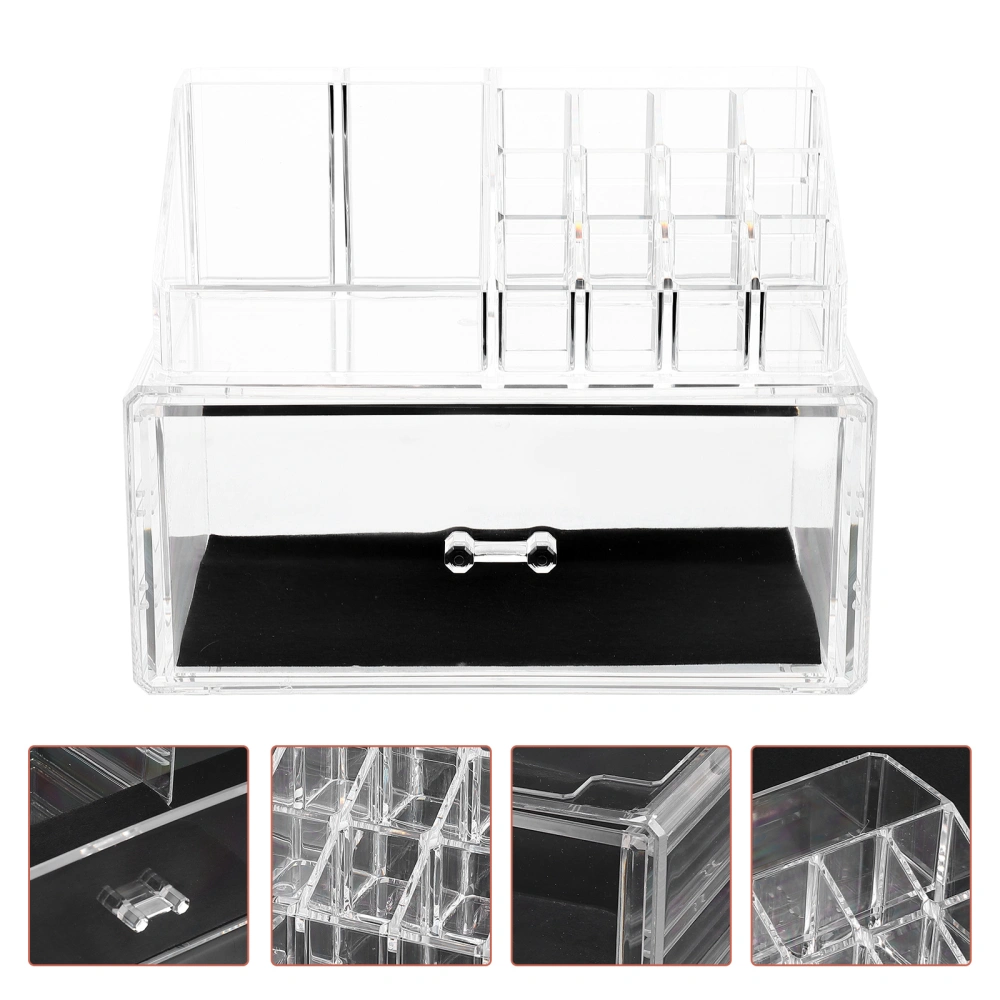 Cosmetic Box Jewelry Storage Container Makeup Box Cosmetic Display Case for Home