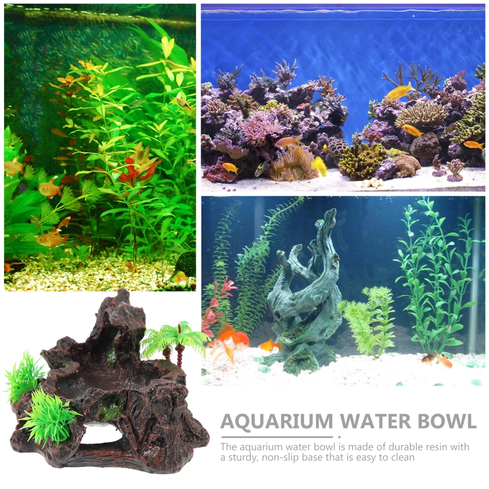 Reptile Water Dish Turtle Water Bowl Lizard Food Dish Tortoise Water Dish Resin Feed Bowl