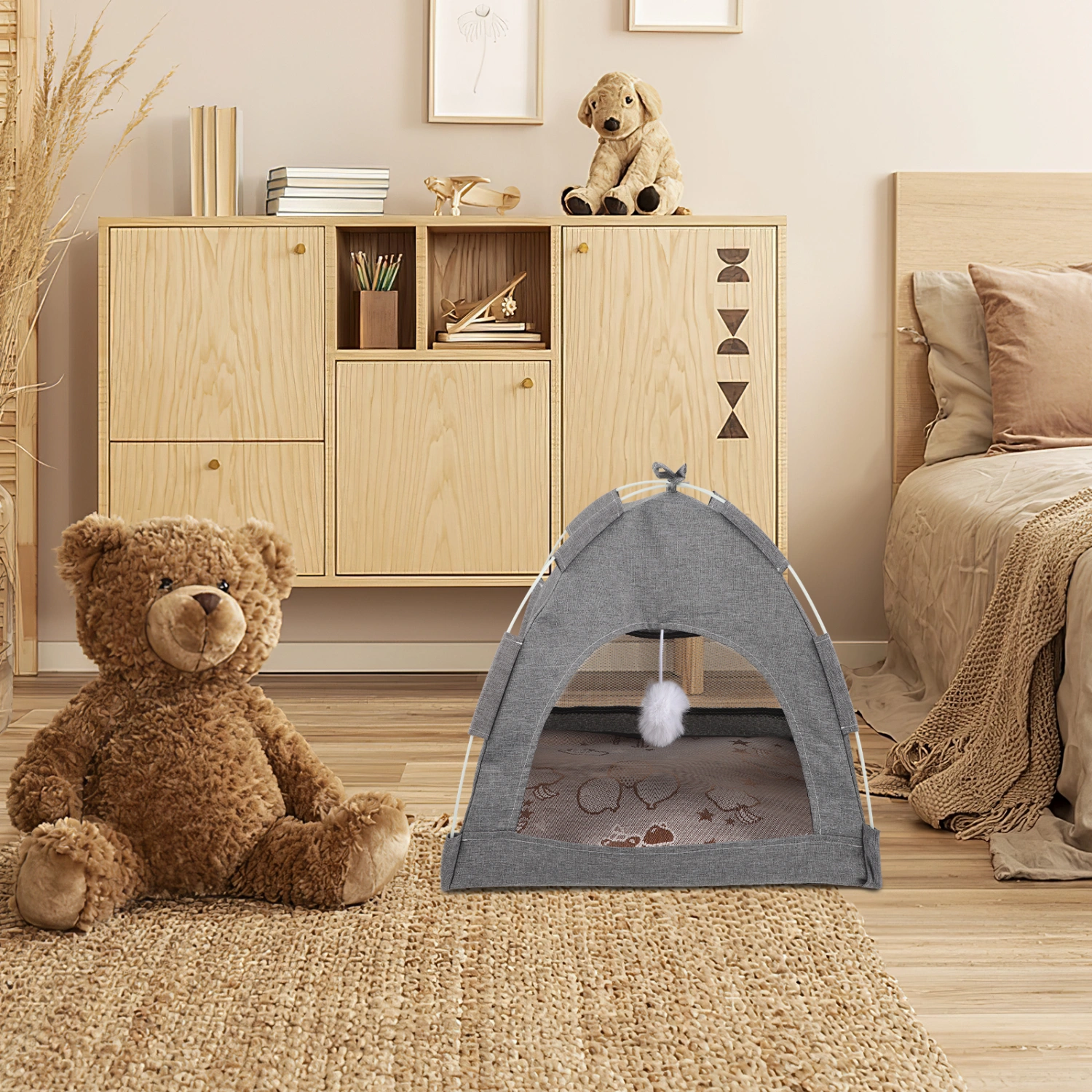 Cat House Dogs House Summer Breathable Pet Tent Pet House Indoor Puppy Dog Tent