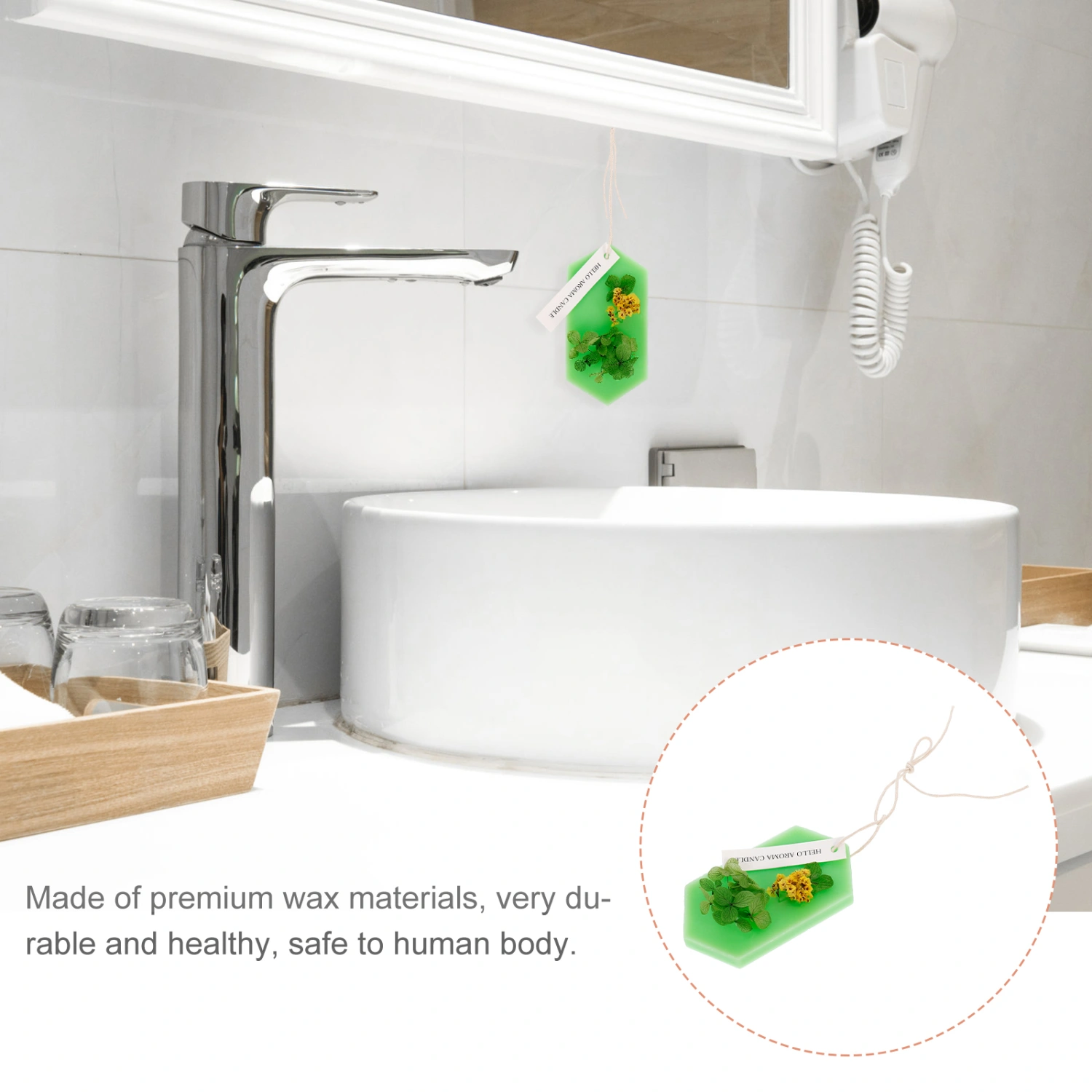 1 Pc Aromatherapy Wax Piece Scented Pendant Closet Fragrant Piece (Random Style)
