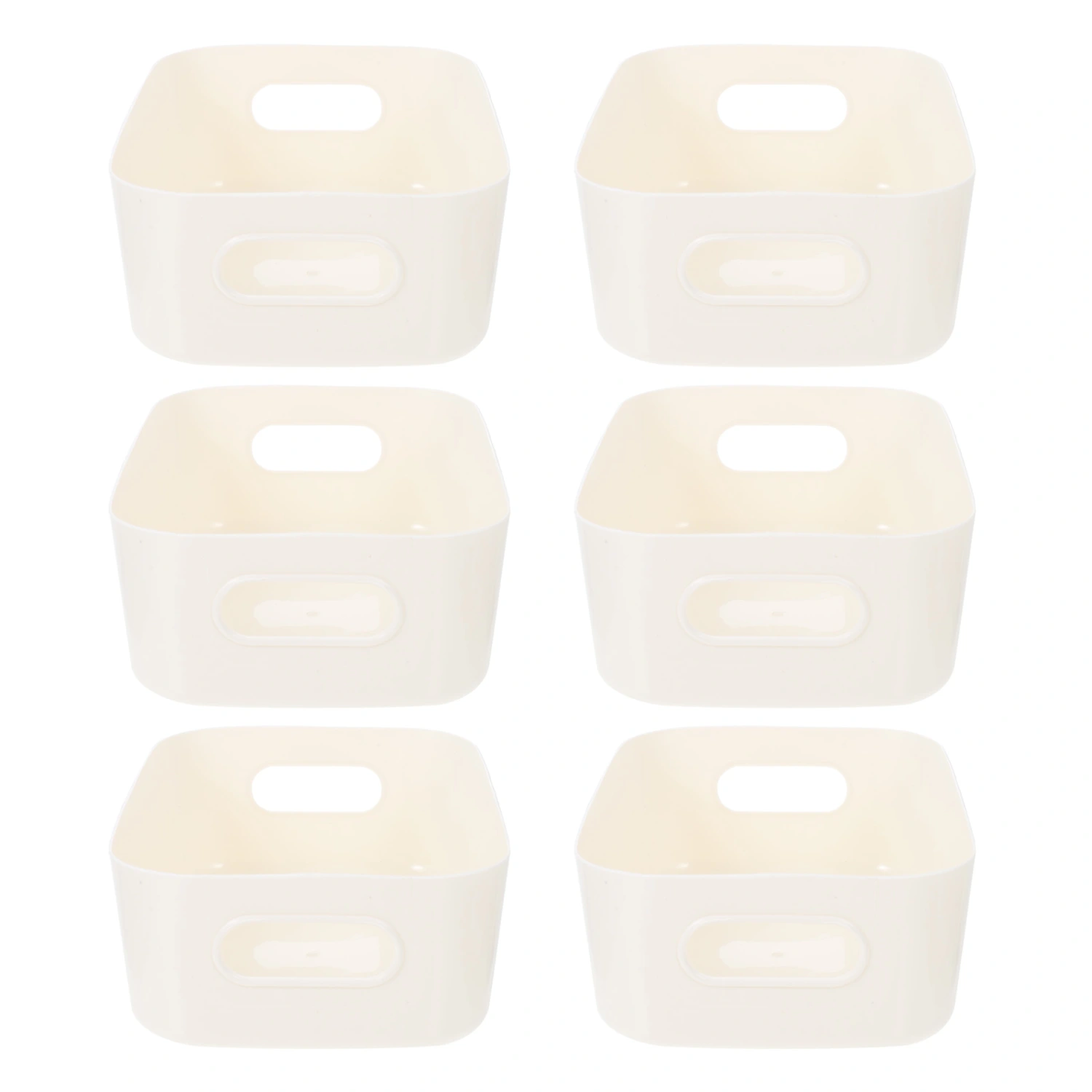 6pcs Practical Storage Baskets Simple Style Sundries Containers Room Decors