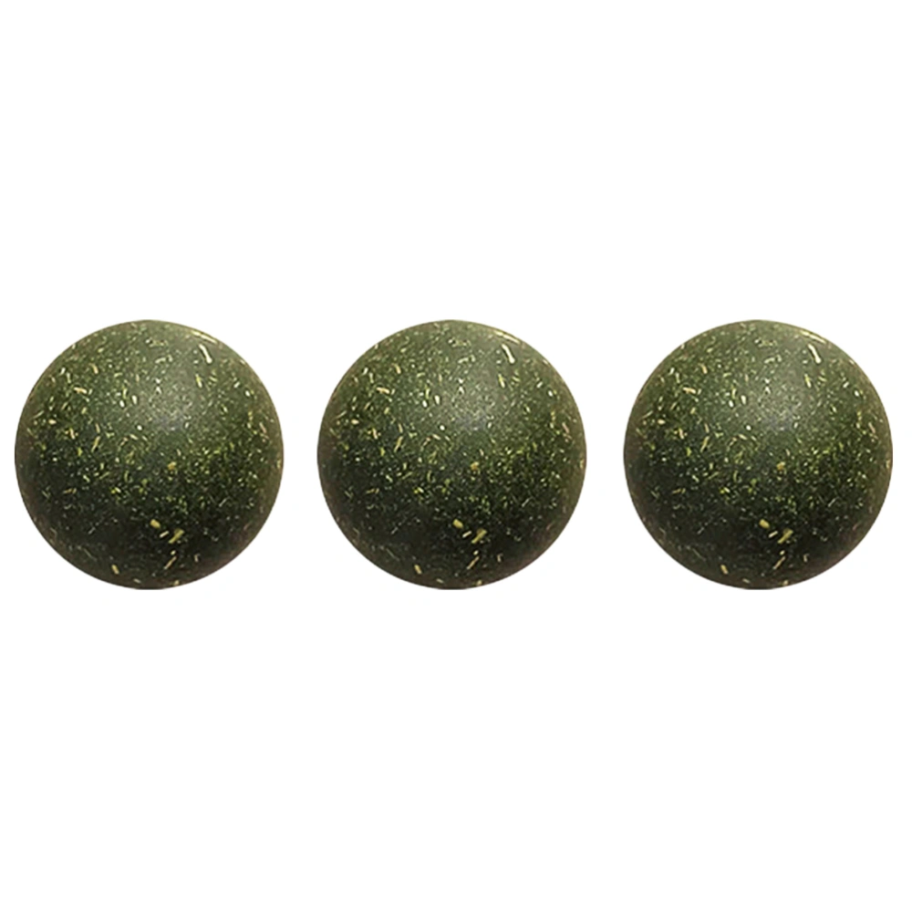 3pcs Natural Catnip Ball Cat Mint Balls Edible Cat Chasing Toy Hair Cleaning Balls Snacks