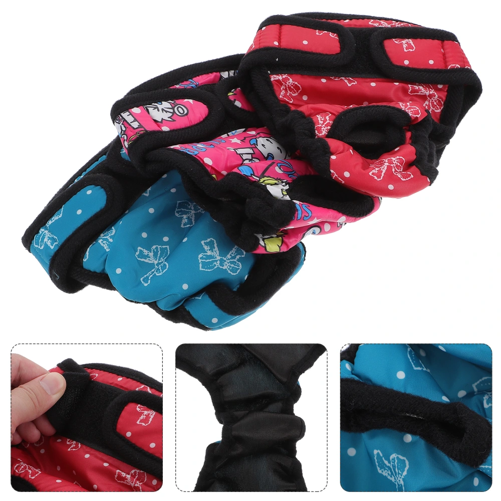 3 PCS Pet Dog Puppy Diaper Sanitary Physiological Pants Female Dog Shorts Panties Menstruation Underwear Size XS