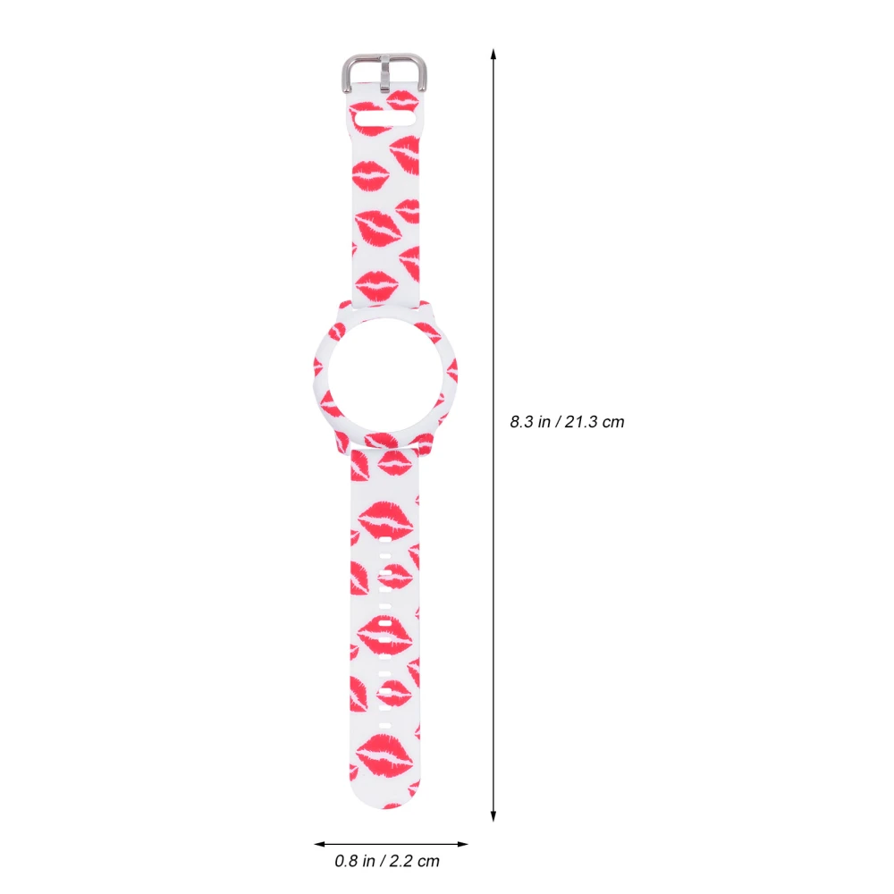 1 Set of Printing Watch Strap Protective Watch Shell Compatible for LS05