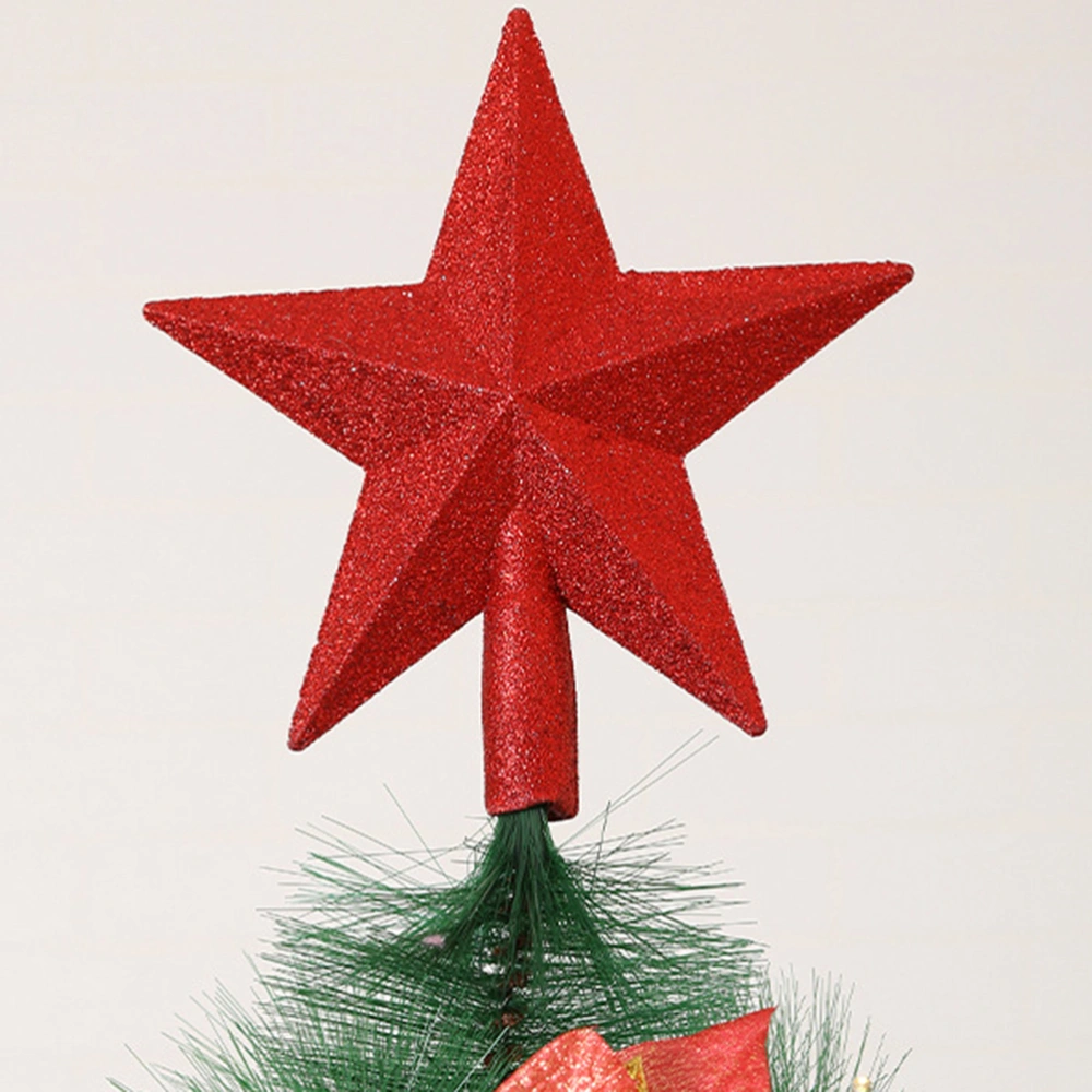 Christmas Decorations Christmas Tree Star Five-pointed Star Pendant Ornament (Red)