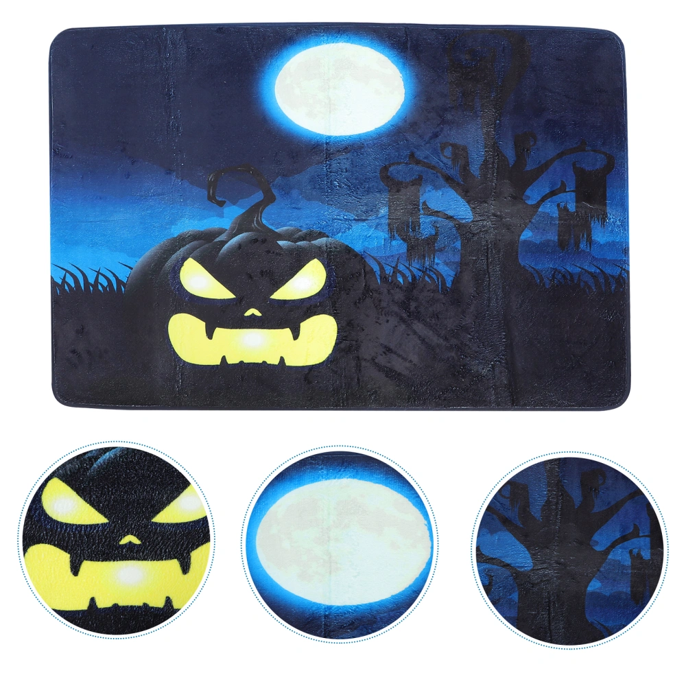 1pc Halloween Mat Bathroom Ground Mat Household Floor Mat Kitchen Cushion