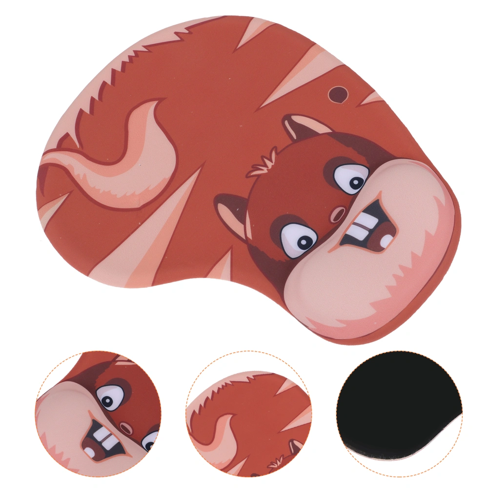 1pc Silicone Thickened Non-slip Squirrel Mouse Pad for Home (Assorted Color)