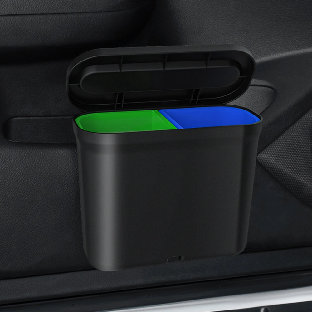 Practical Trash Bin Multifunctional Storage Box Garbage Bin Mini Trash Can for Car Home Office Auto