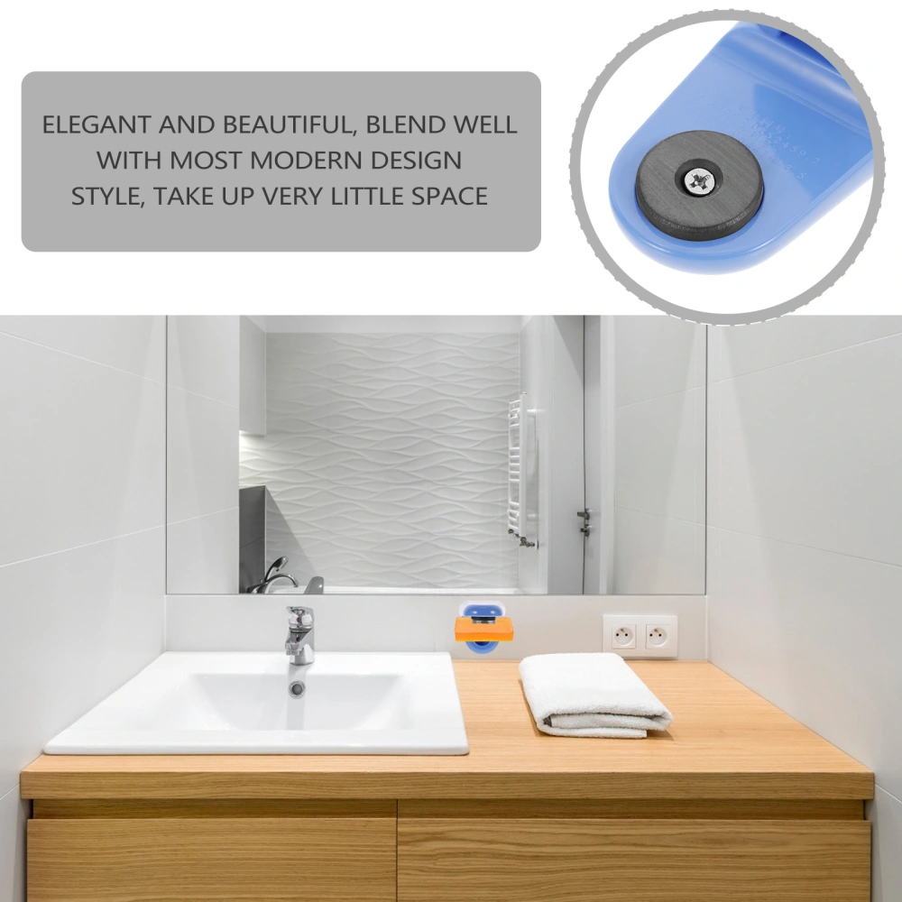 1Pc Magnetic Soap Holder Self-Adhesive Wall Mount Soap Dish for Bathroom