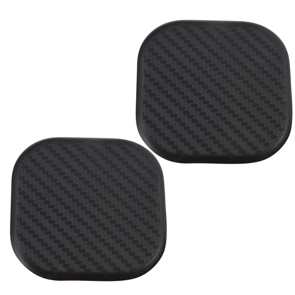 4pcs Wear-resistant Car Cup Mat Convenient Car Coasters Car Cup Holder Non-Slip Mug Mat for Daily Use (Square, Black)