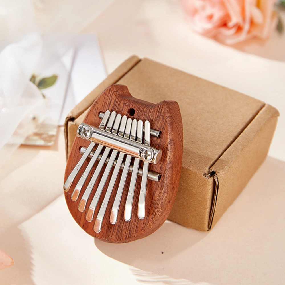 Mini Kalimba Finger Piano 8 Keys Mini Thumb Piano Wooden Musical Instrument