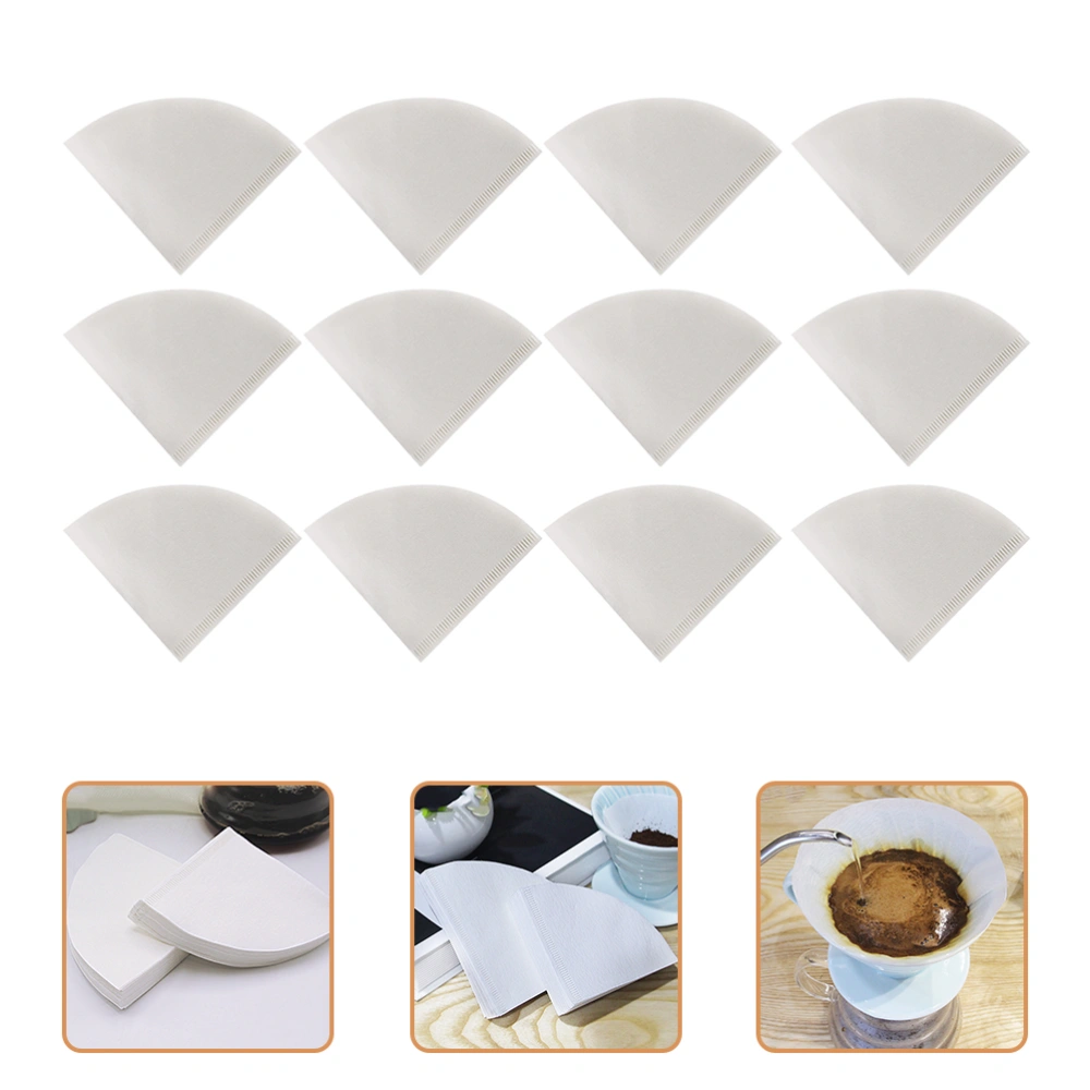 100Pcs Cone Coffee Filters Disposable Coffee Filters Paper Natural Paper Filters