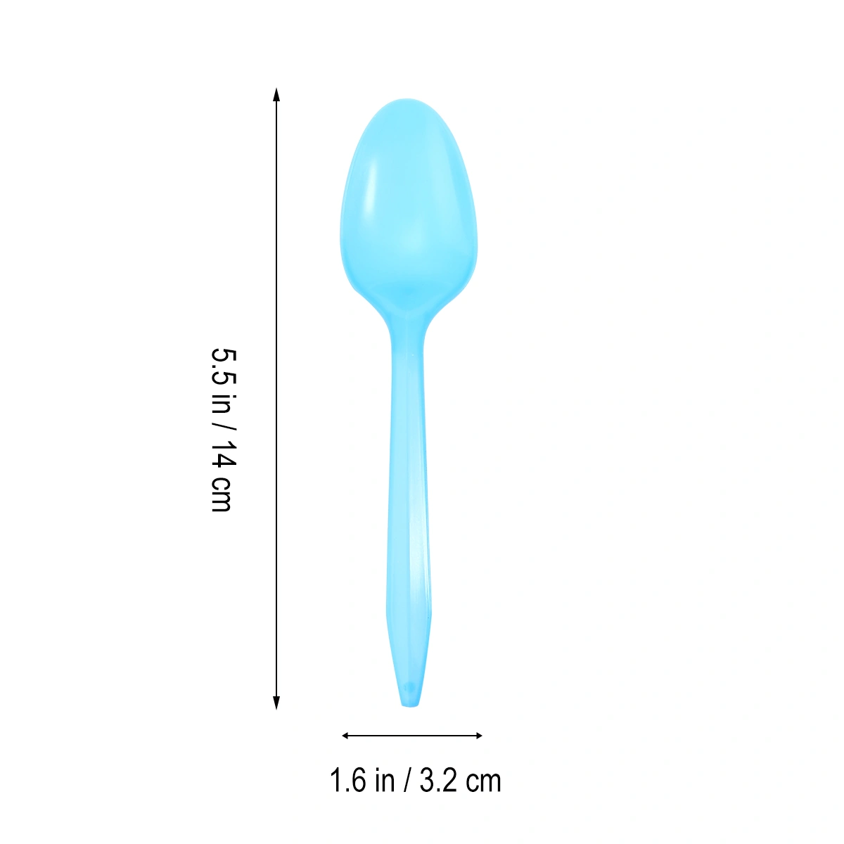 24pcs Disposable Plastic Spoons Party Cutlery Spoons Birthday Party Tableware for Jelly Ice Cream Dessert (Random Color)