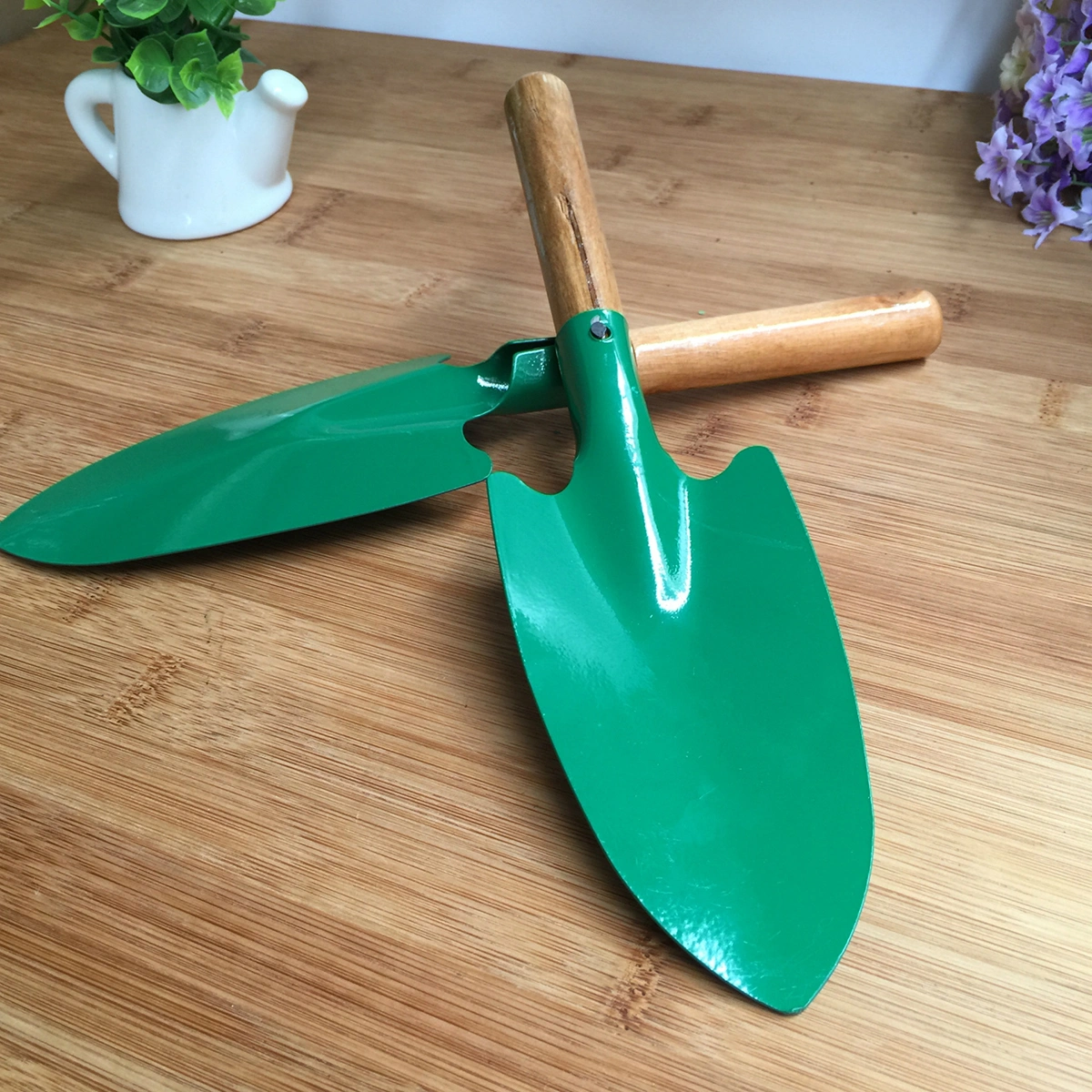 2Pcs Metal Handheld Trowel Homegrown Gardening Tool Flowerpot Shovel Break Spade Scoop for Garden Plant