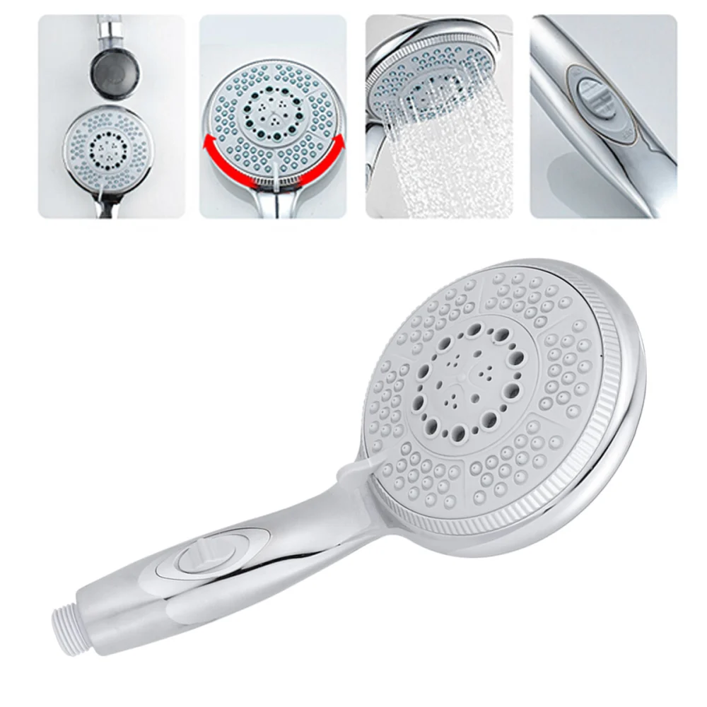 Multi Function Shower Head Five-Mode Low Flow Handheld Rain Shower Heads With On/Off Switch for Bathroom