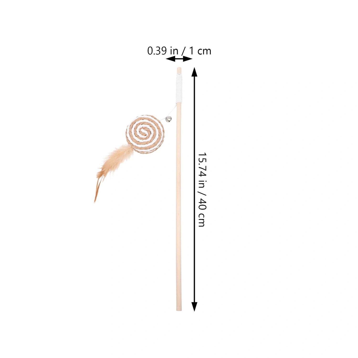 6Pcs Cat Wand Toys Cat Teaser Toys Pet Cat Interactive Toys Kitten Teasing Sticks (Mixed Style)