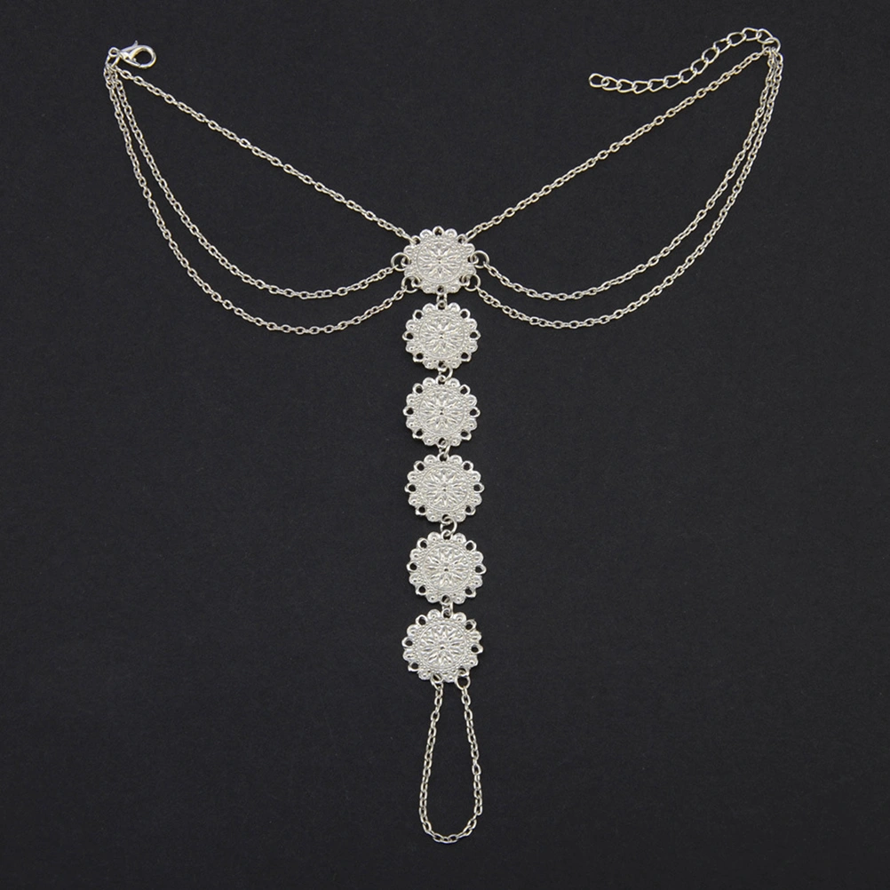 Bohemian Style Anklets Vintage Ankle Chain Ethnic Style Ankle Jewelry Ankle Decoration Silver