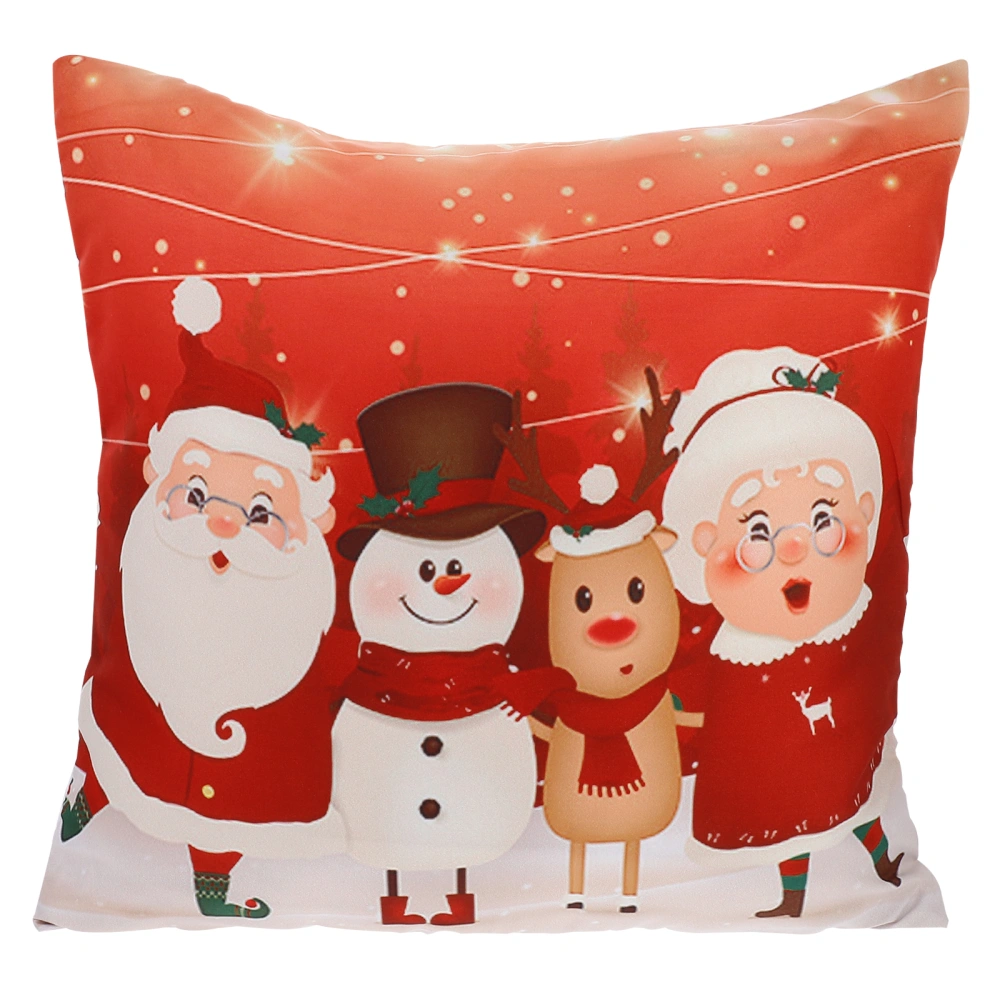 Throw Pillow Covers Decorative Christmas Pattern Square Cover Cushion Pillowcase