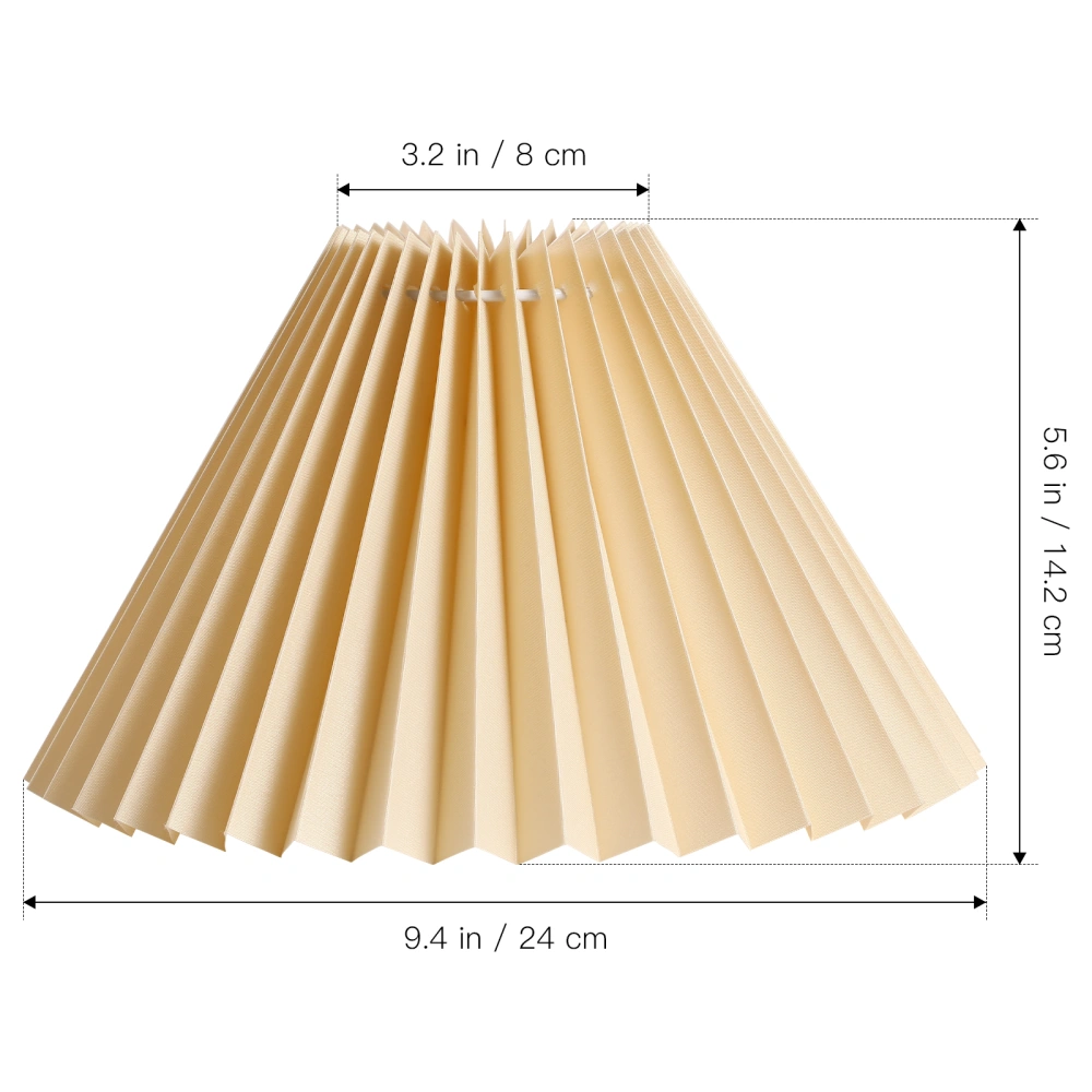 Cloth Lamp Shade Creative Pleated Lampshade Replacement Light Cover Protector Barrel for Bedside Table Wall Floor Lamp