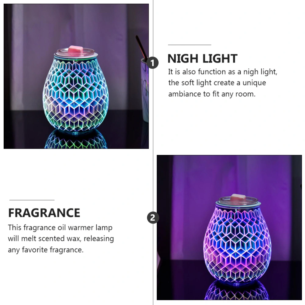 Aroma Lamp Delicate Tabletop Light Aroma Fragrance Machine (Colorful, US Plug)