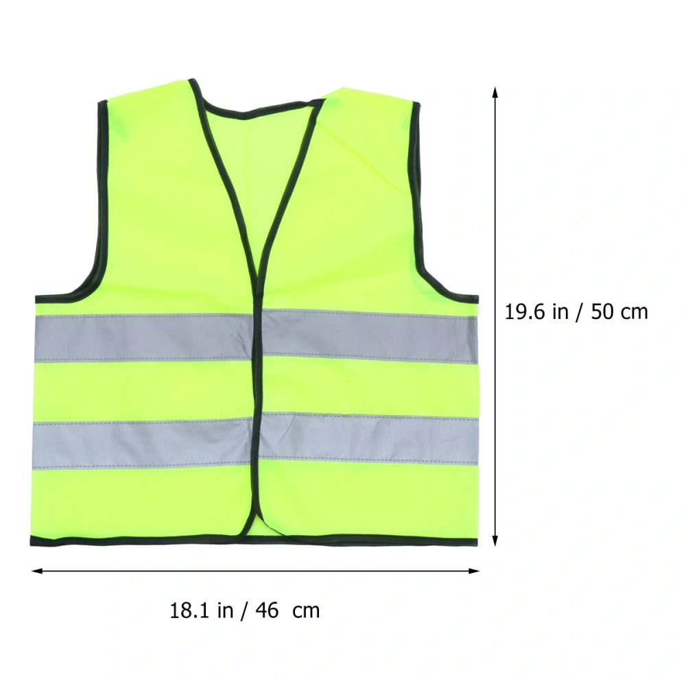 1pc Kids Safety Vest Security High Visibility Vest Portable Reflective Vest for Outdoor Walking Running Riding (Random Brim Color)