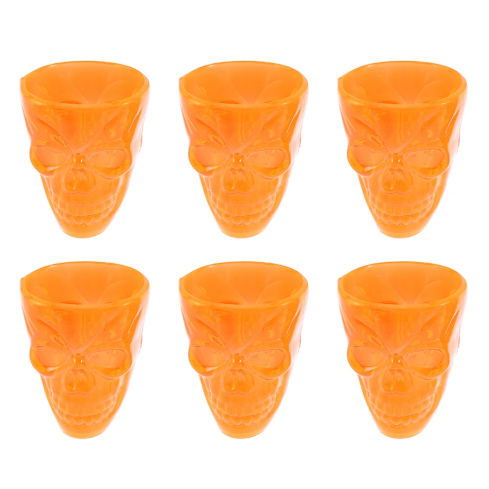 12pcs Skull Pattern Wine Cup Halloween Water Drinks Champagne Toasting Glass for Festival Party Decor