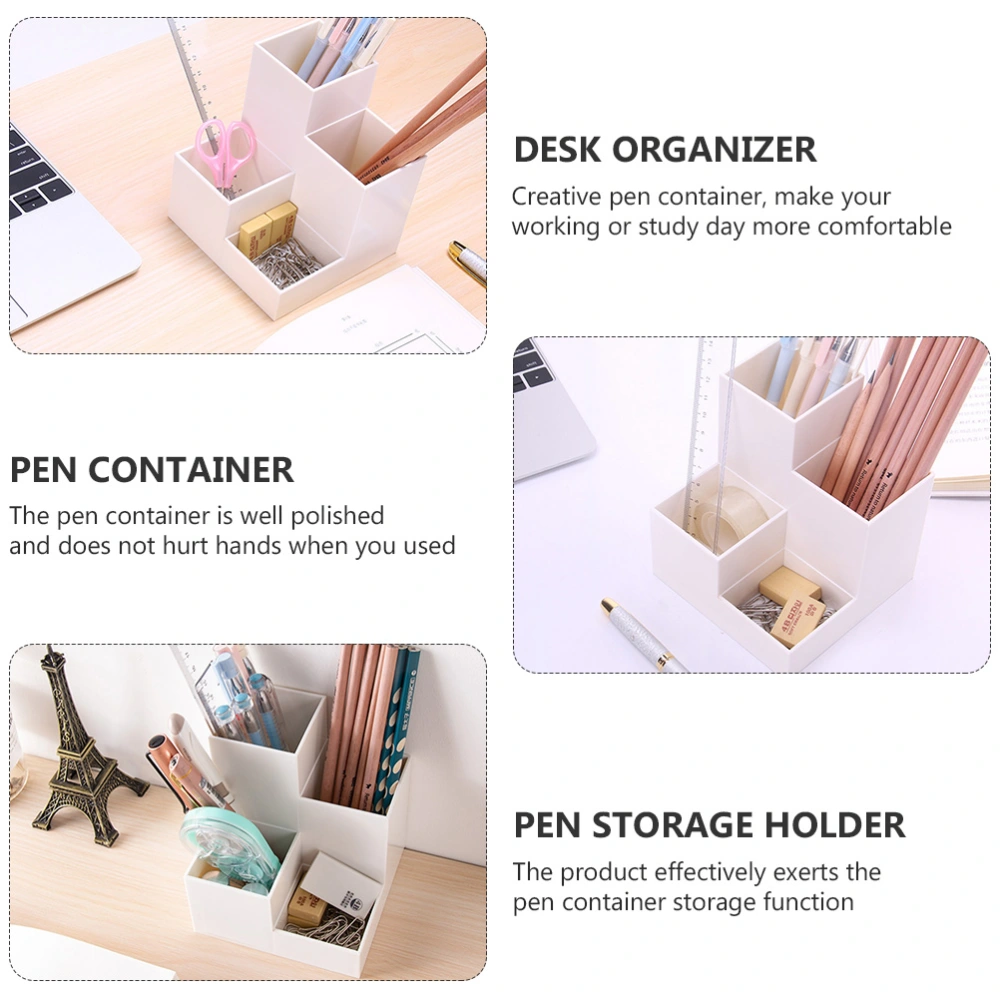 Practical Desktop Pen Holder Desktop Stationery Makeup Brush Storage Organizer