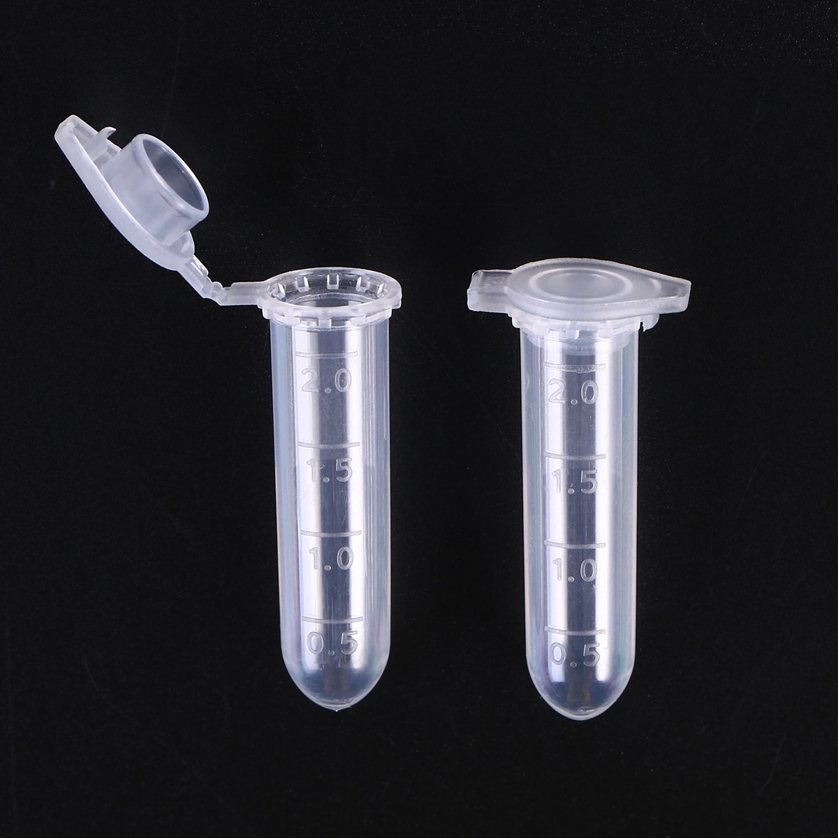 1000 Pcs Centrifuge Tube with and Scale Round Base Sample Supply Bottom 2ml Capacity Container Can (White)