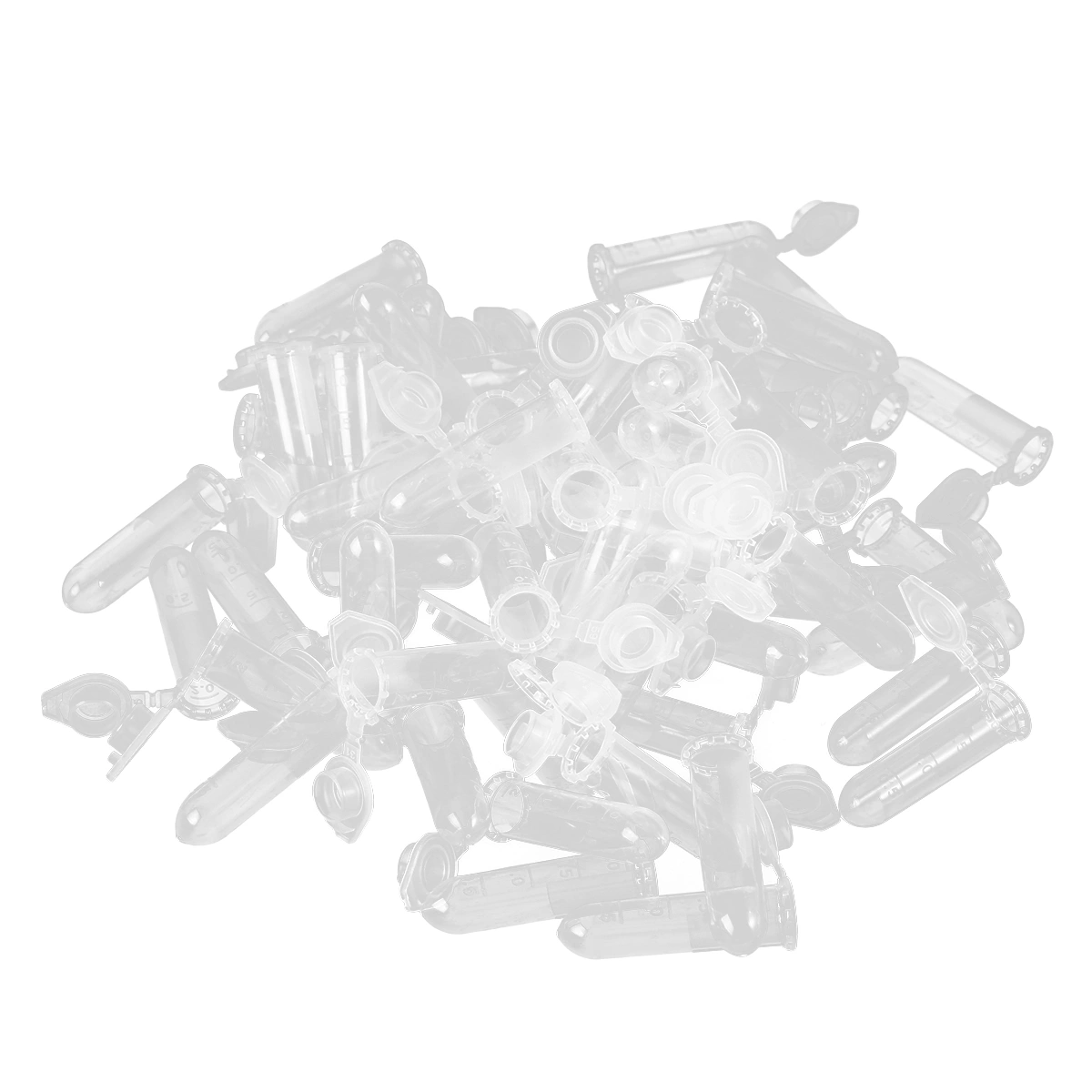 1000 Pcs Centrifuge Tube with and Scale Round Base Sample Supply Bottom 2ml Capacity Container Can (White)