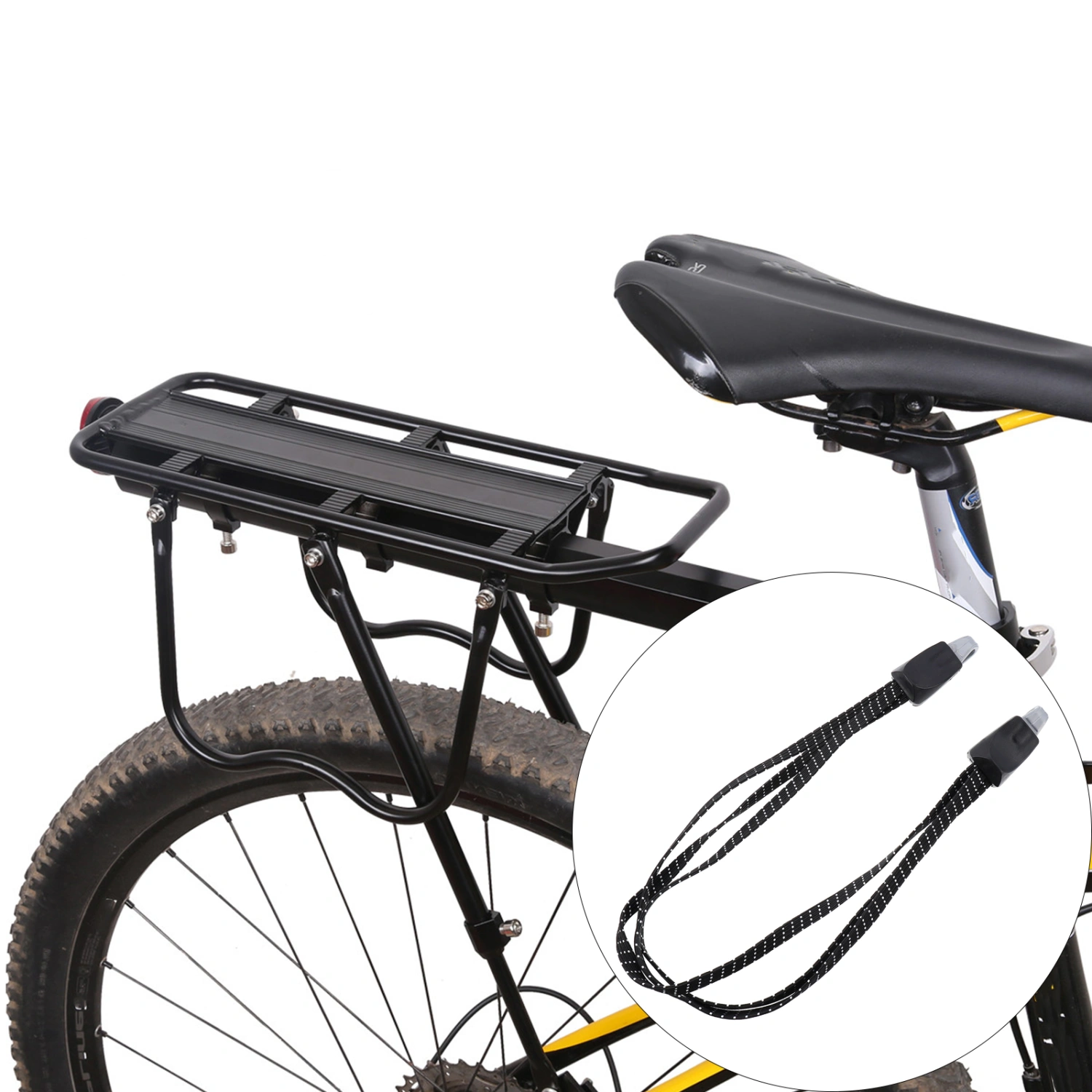 5pcs 3 in 1 Bike Luggage Straps Elastic Bike Rubber Band Ropes Binding Cords