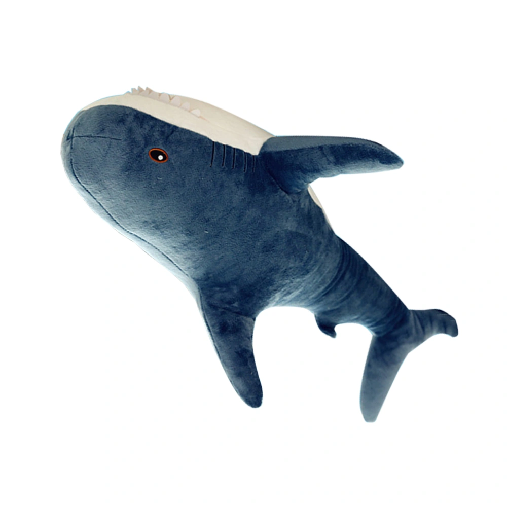 45cm Lovely Shark Doll Throw Pillows Kid Toy Plush Toy for Home Dark Blue