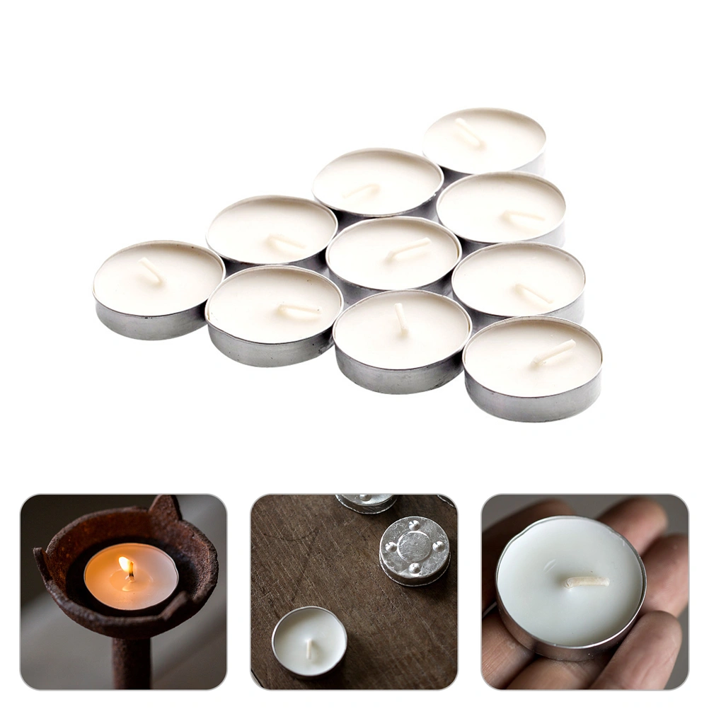 20Pcs Small Candle for Cooking Warm Tea Practical Tea Warmer Candles for Shop