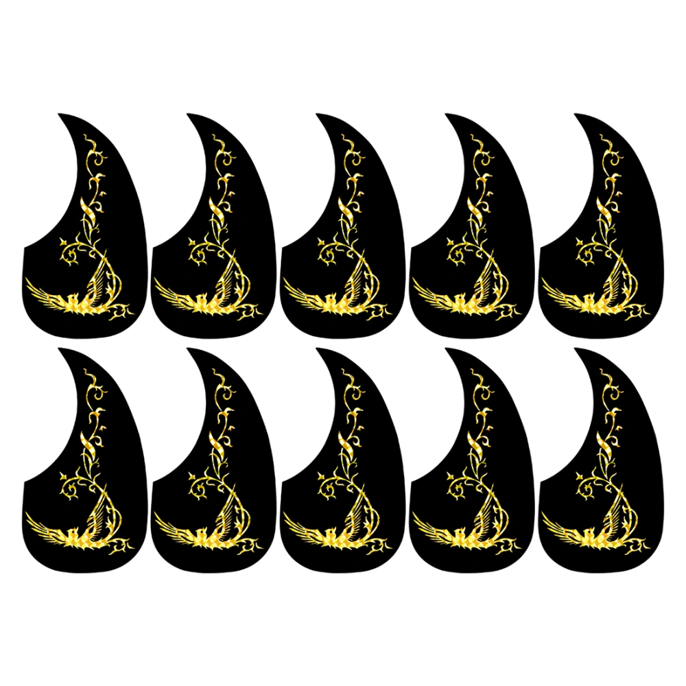 10Pcs Water Drop Shaped Guitar Pickguard Acoustic Guitar Pickguard Anti-Scratch Guard Plate