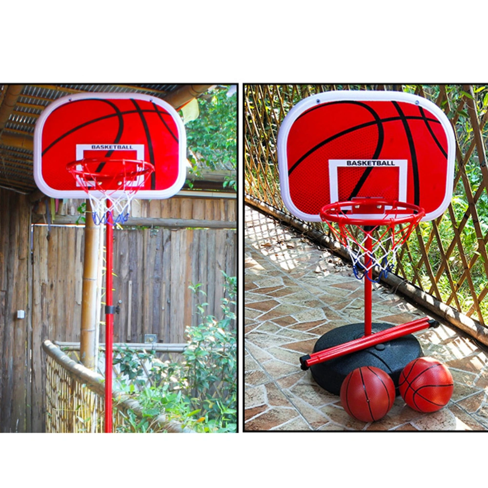 1.2m Basketball Stands Shooting Frame Toy Liftable Basketball Toy Basketball with One Ball for Indoor Outdoor (Red)