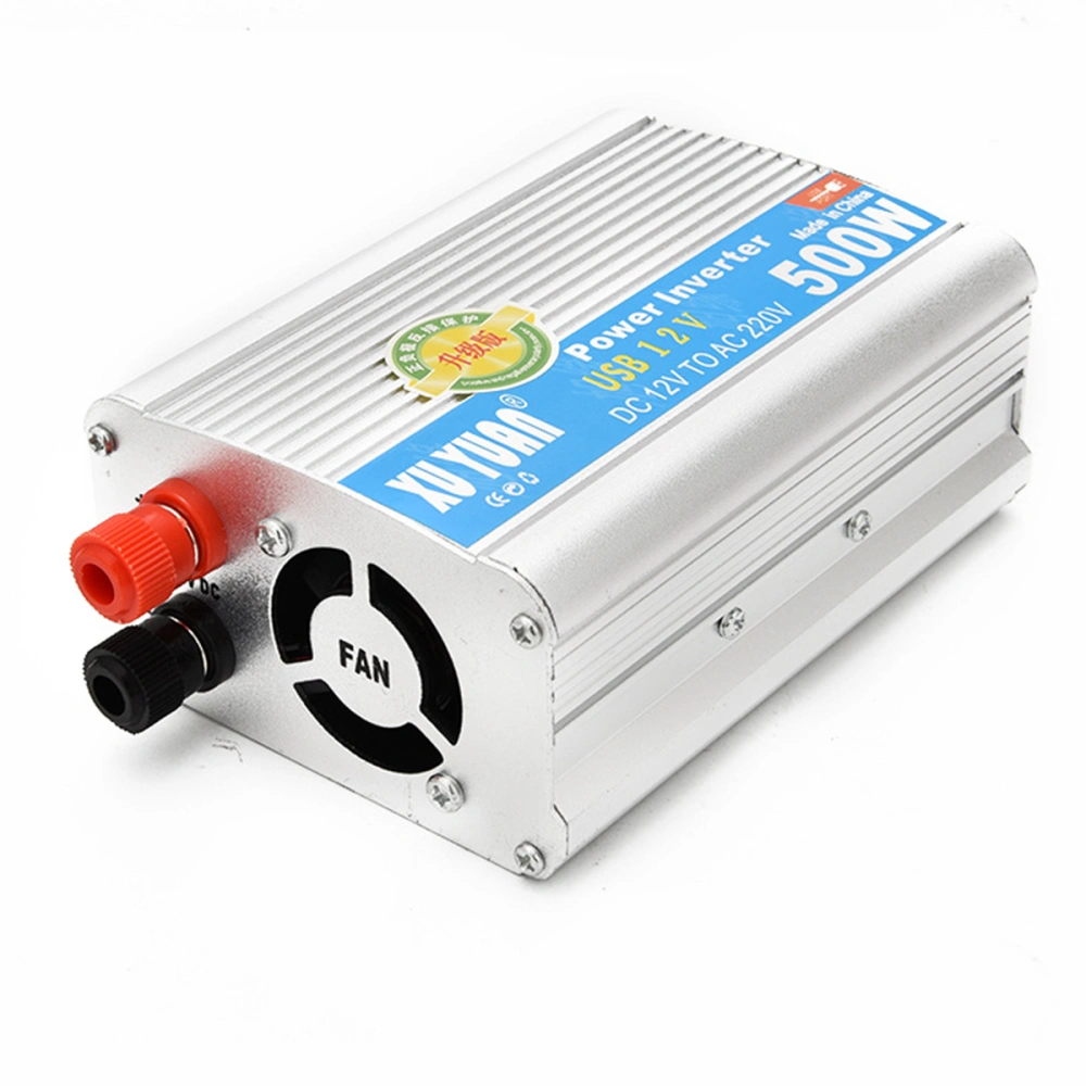 Auto Car Power Inverter DC 12V to AC 220V Converter 500W Vehicle Accessory