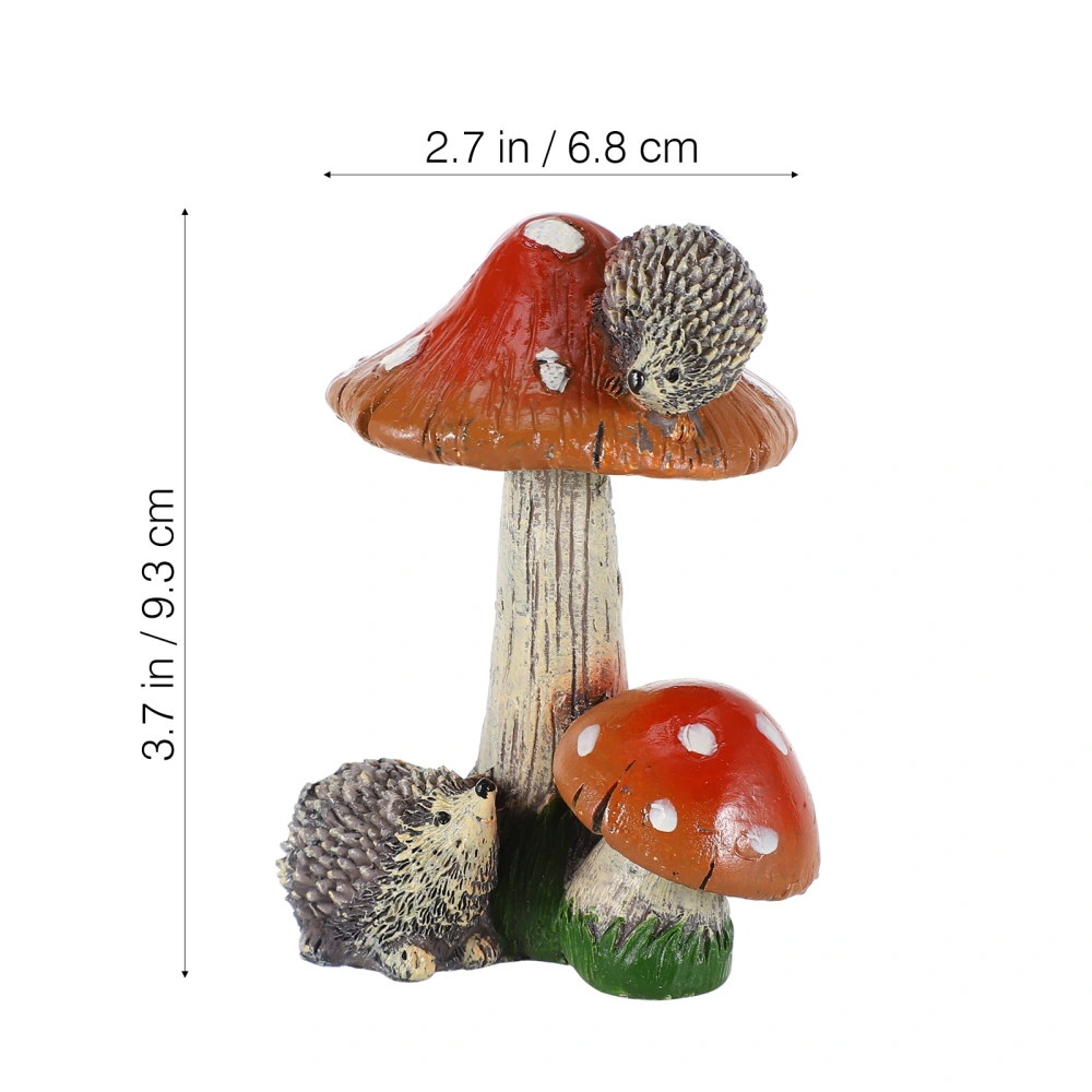 1pc Mini Mushroom Decoration Bright Handicrafts Simulation Mushroom Model