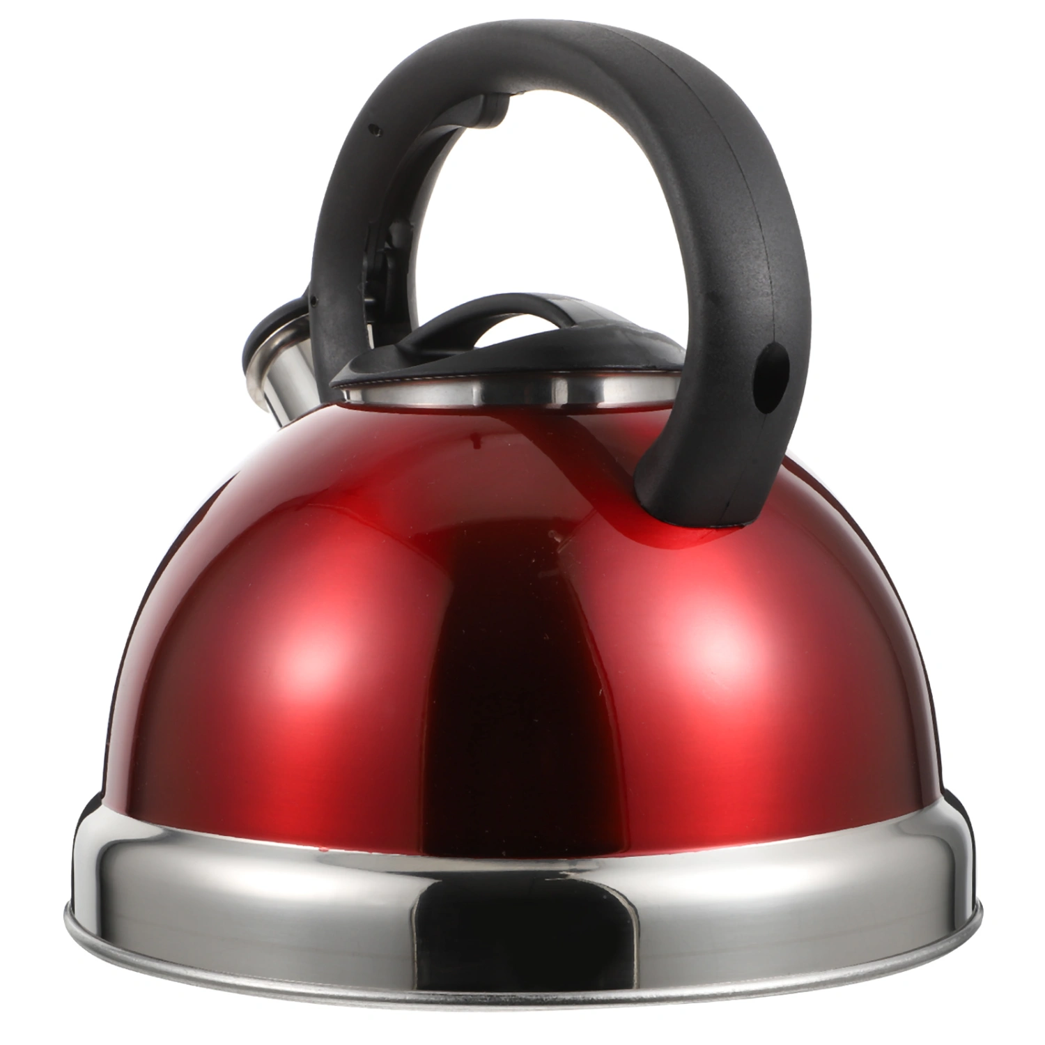 1Pc Durable Teapot Stainless Steel Teakettle Home Thicken Teakettle (Red)