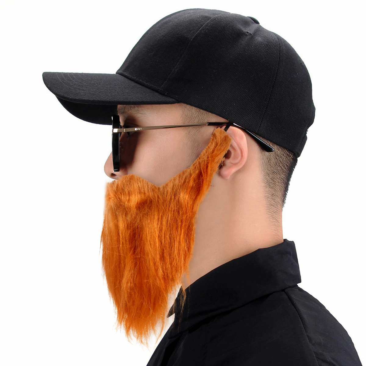 2pcs Funny Costume Beard Fake Beard Halloween Mustache Costume Party Supplies