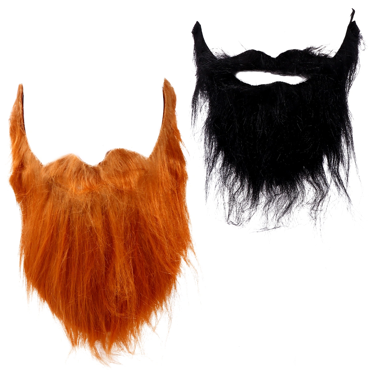 2pcs Funny Costume Beard Fake Beard Halloween Mustache Costume Party Supplies