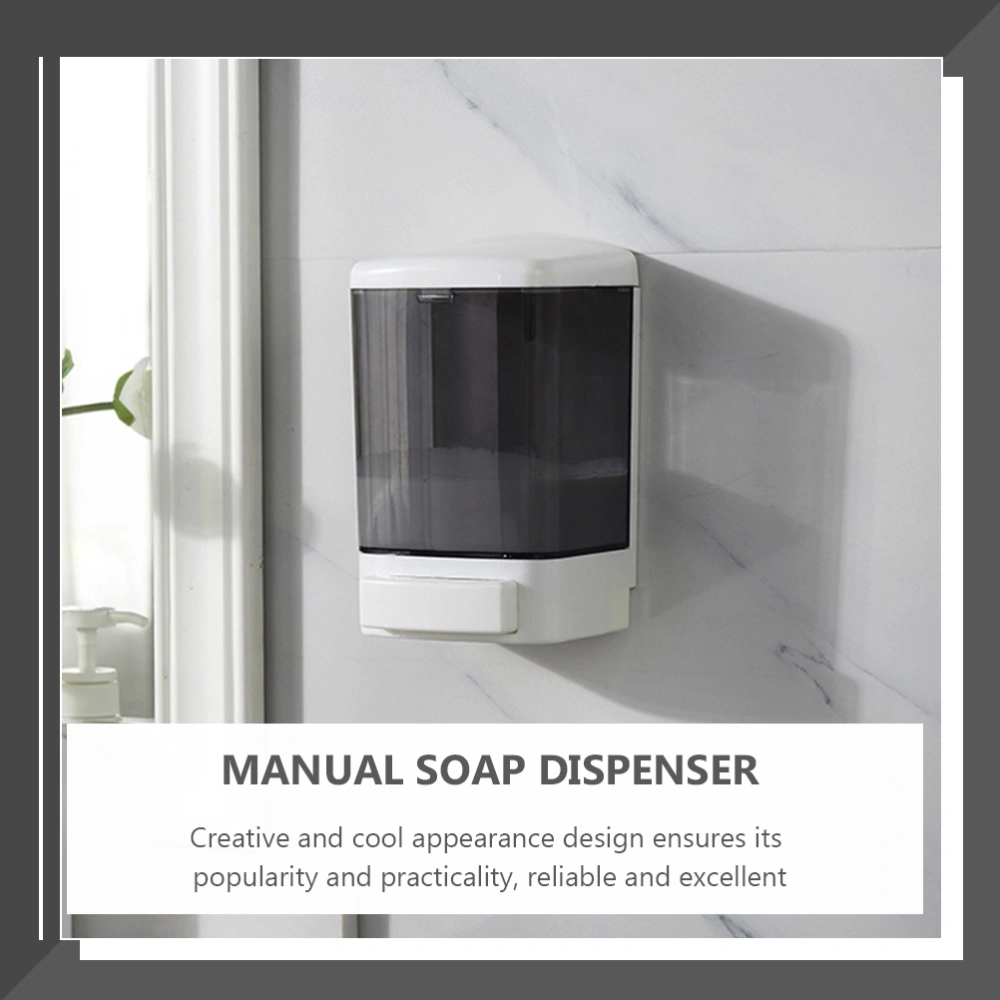 Bathroom Plastic Manual Soap Dispenser Kitchen Wall Mounted Soap Dispenser