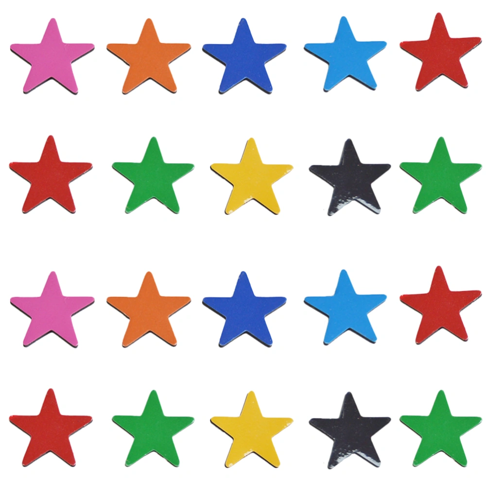 20Pcs Five-Pointed Star Fridge Magnet Creative Fridge Sticker Refrigerator Magnet Mixed Color