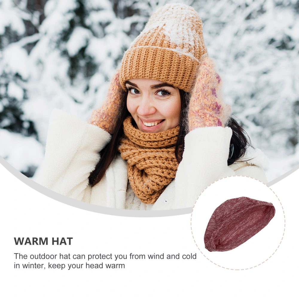 1pc Premium Outdoor Warm Hat Stylish Cation Velour Hat Velour Warm Hat