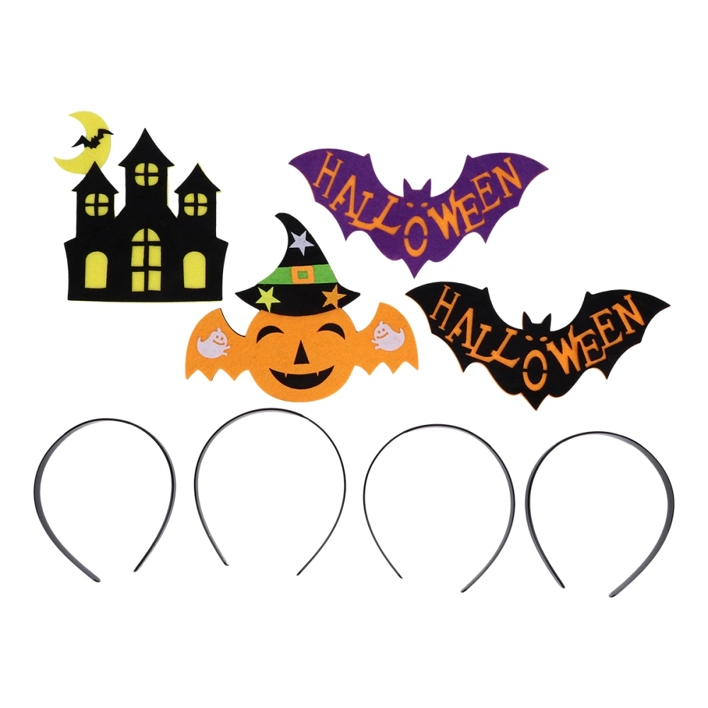 1 Set 4Pcs Halloween Dancing Party Decoration Acting Hairbands (Assorted Color)