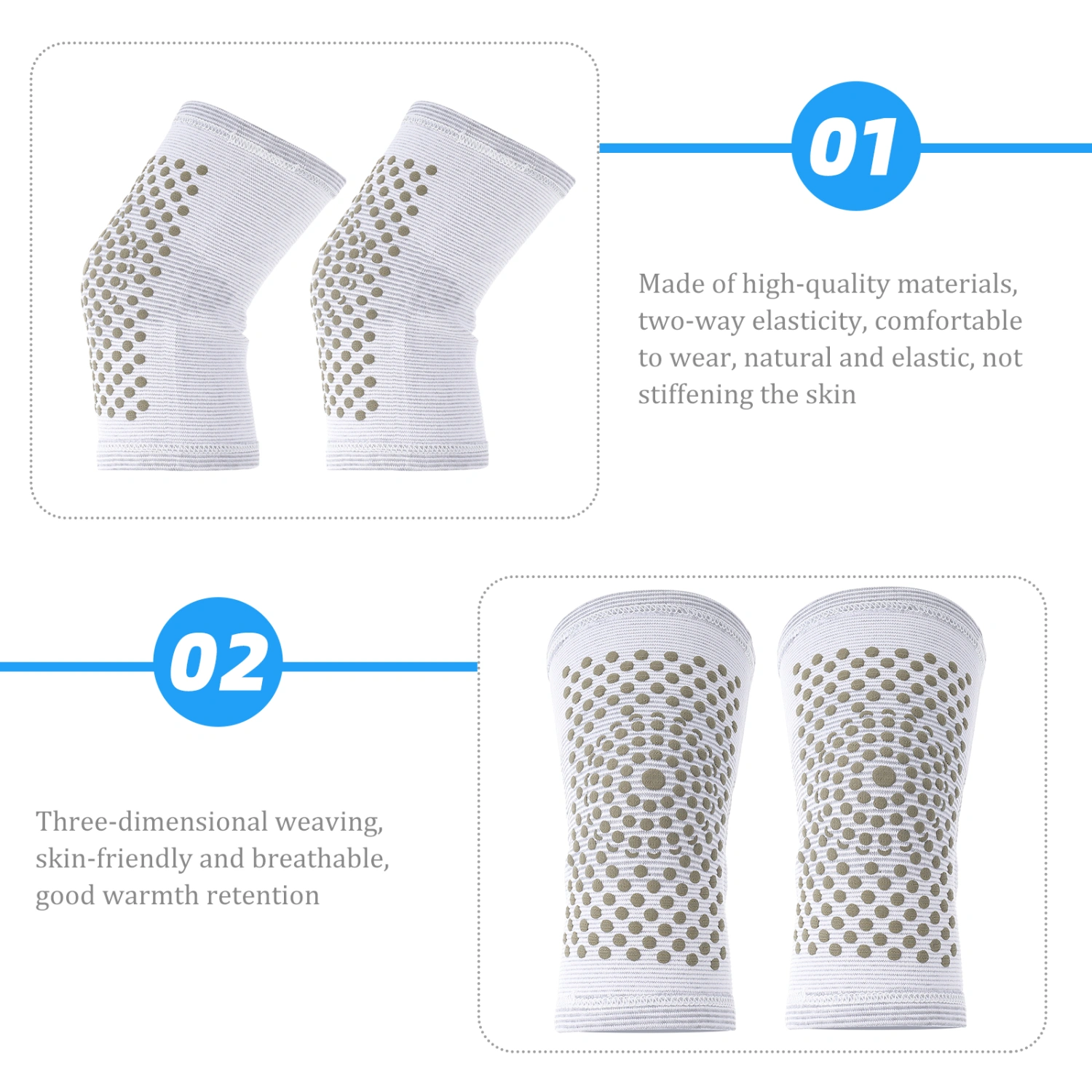 1 Pair of Moxibustion Knee Warmer Winter Knee Covers Knee Protective Pads