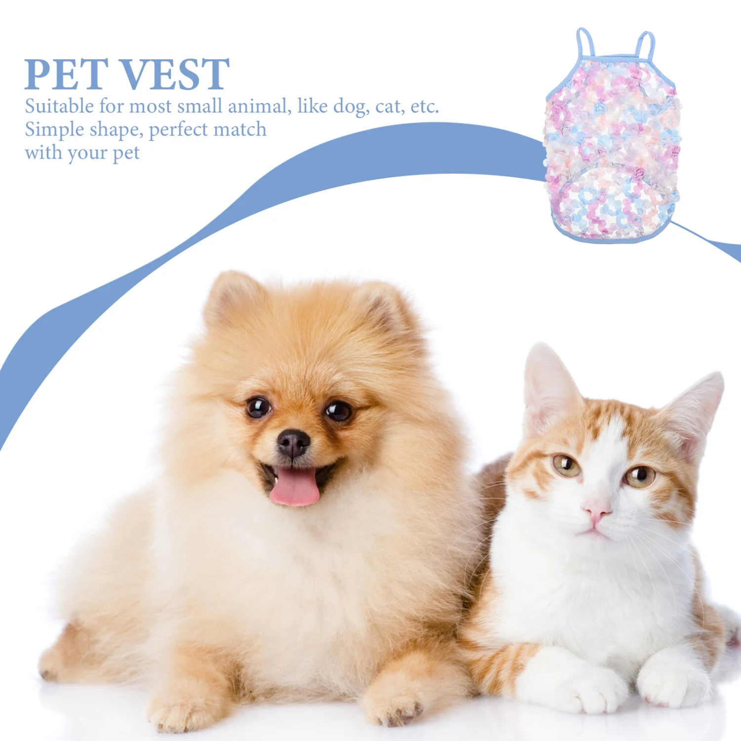 Pet Vest Decorative Pet Apparel Daily Party Pet Costume Pet Thin Type Vest