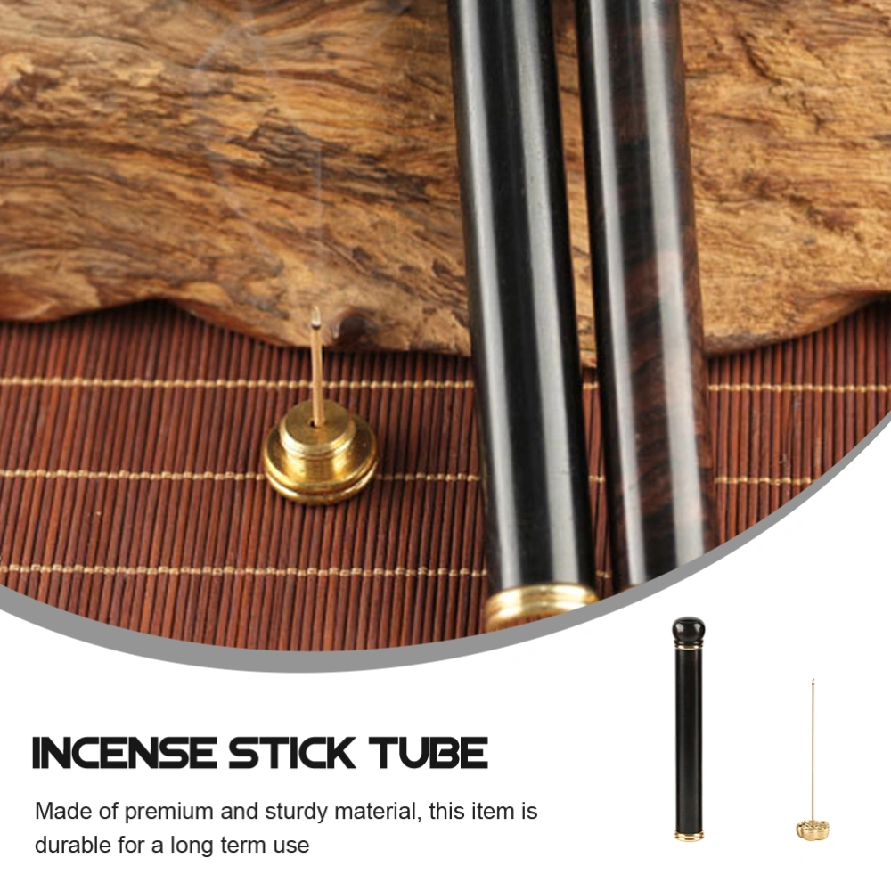 Household Incense Stick Tube With Incense Inserting Holder at The Bottom