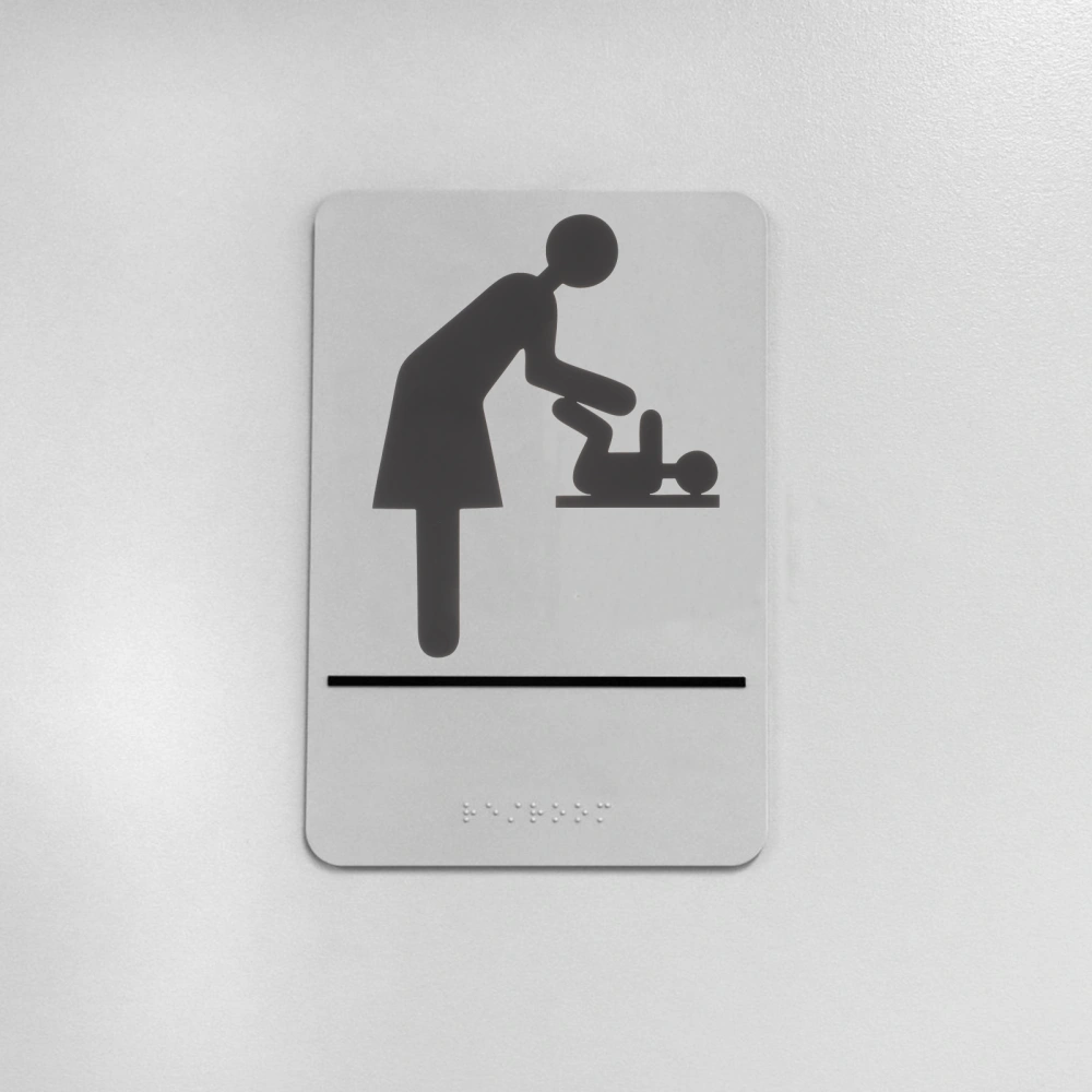 Toilet Signs Toilet Identification Plates Restroom Guiding Signs for Infant Room